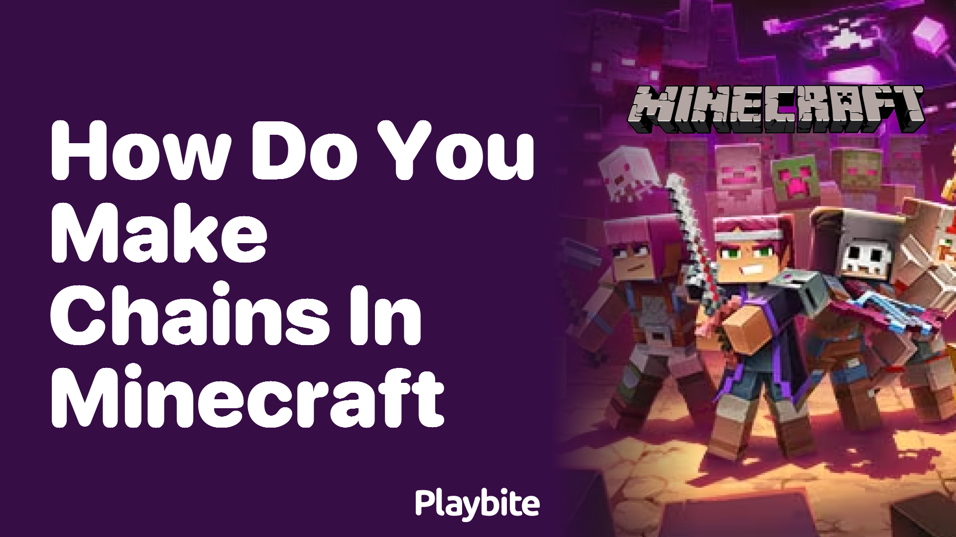 How Do You Make Chains in Minecraft?