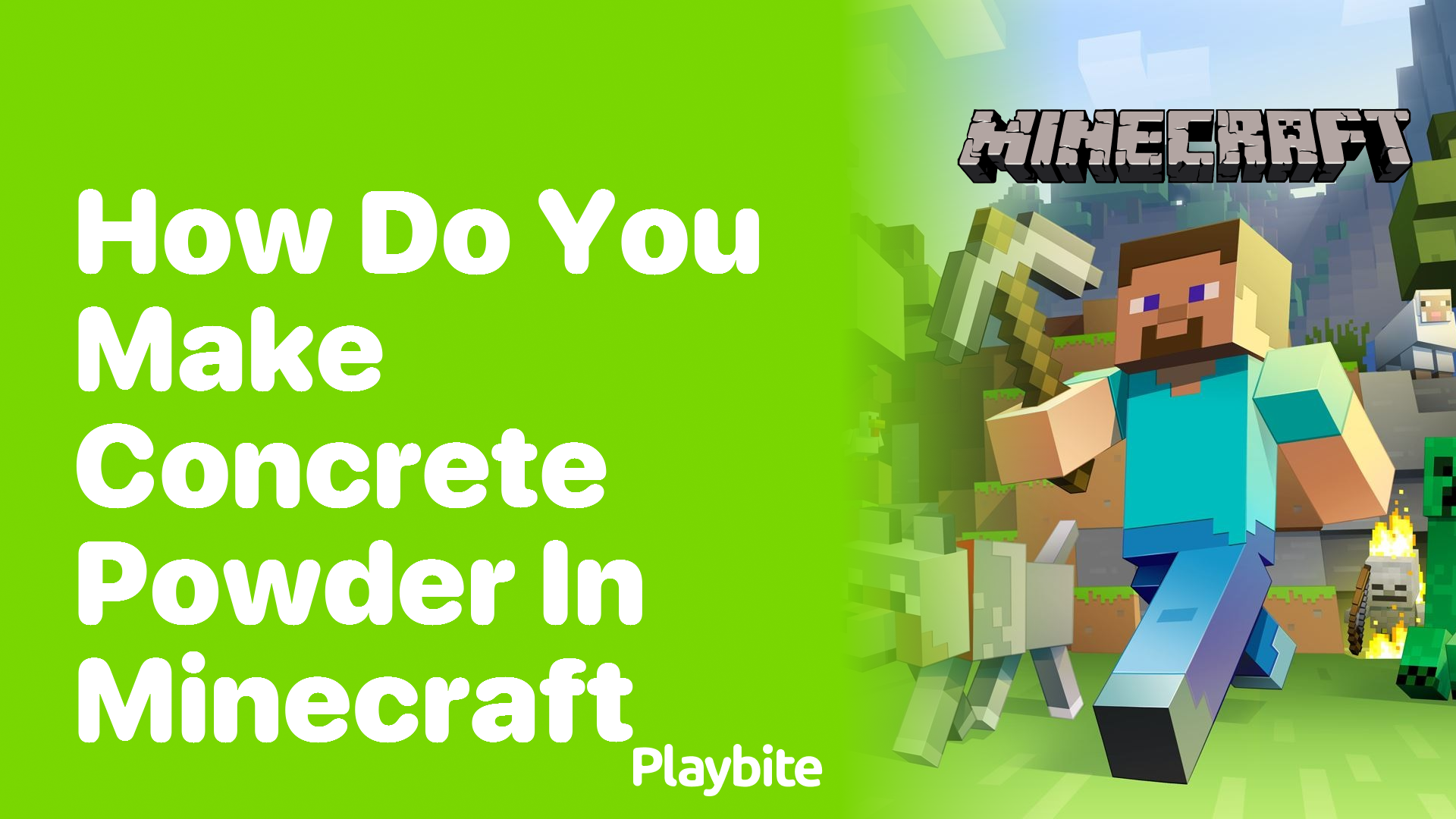 How Do You Make Concrete Powder in Minecraft?