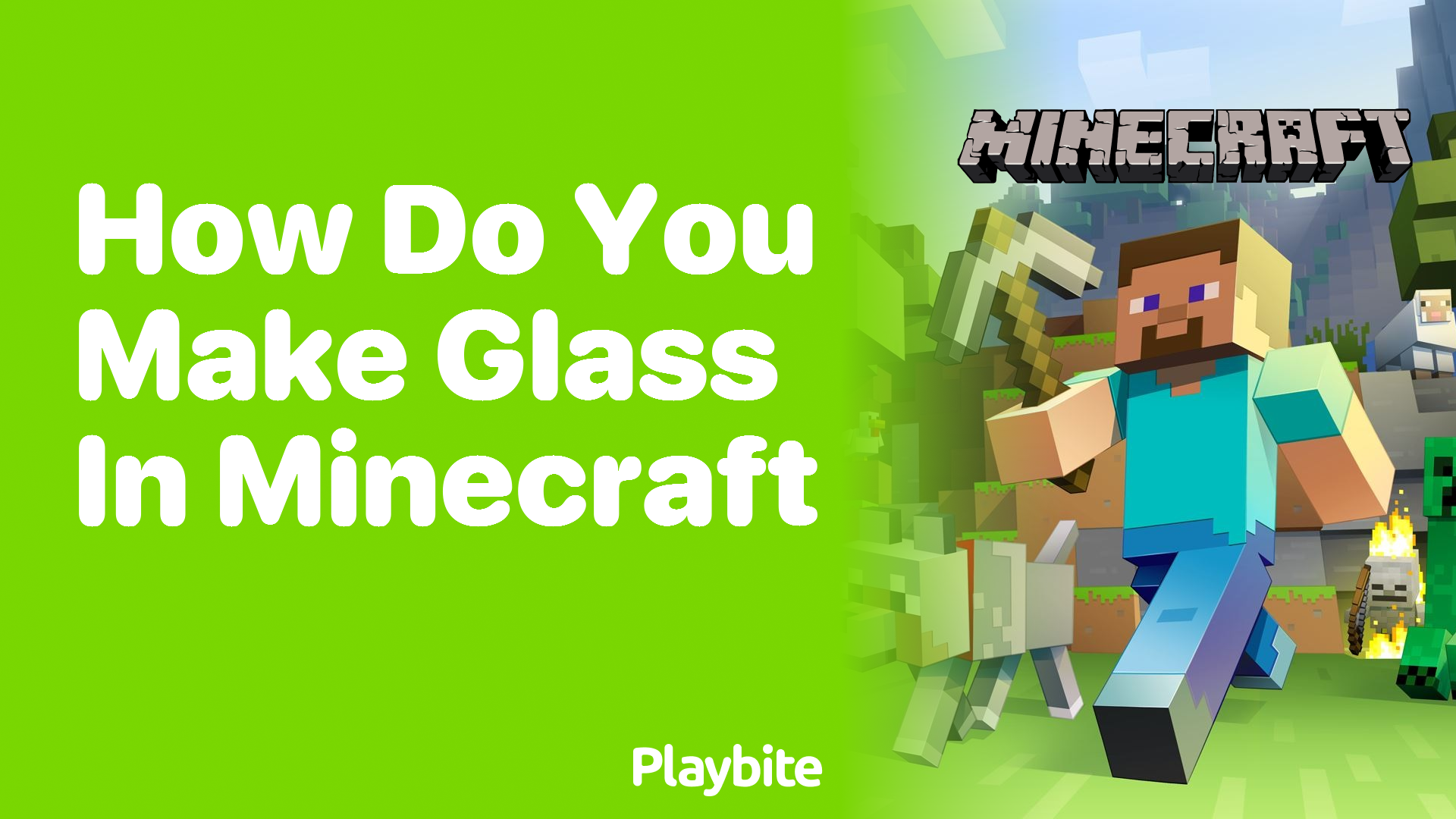 How do you make glass in Minecraft?