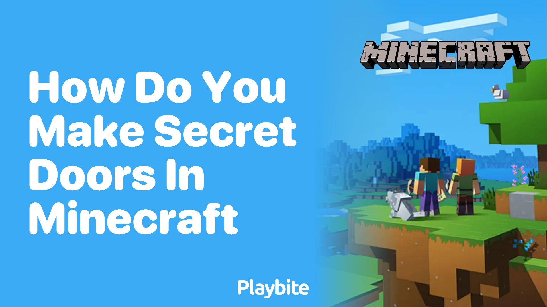 How Do You Make Secret Doors in Minecraft?