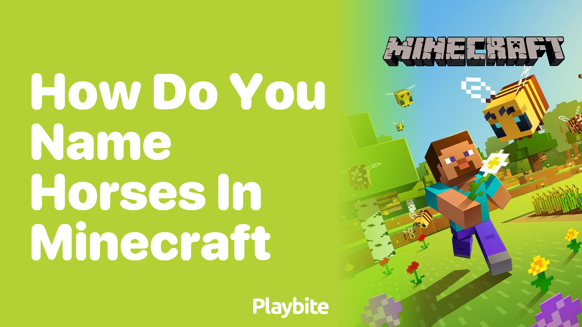 How Do You Name Horses in Minecraft?