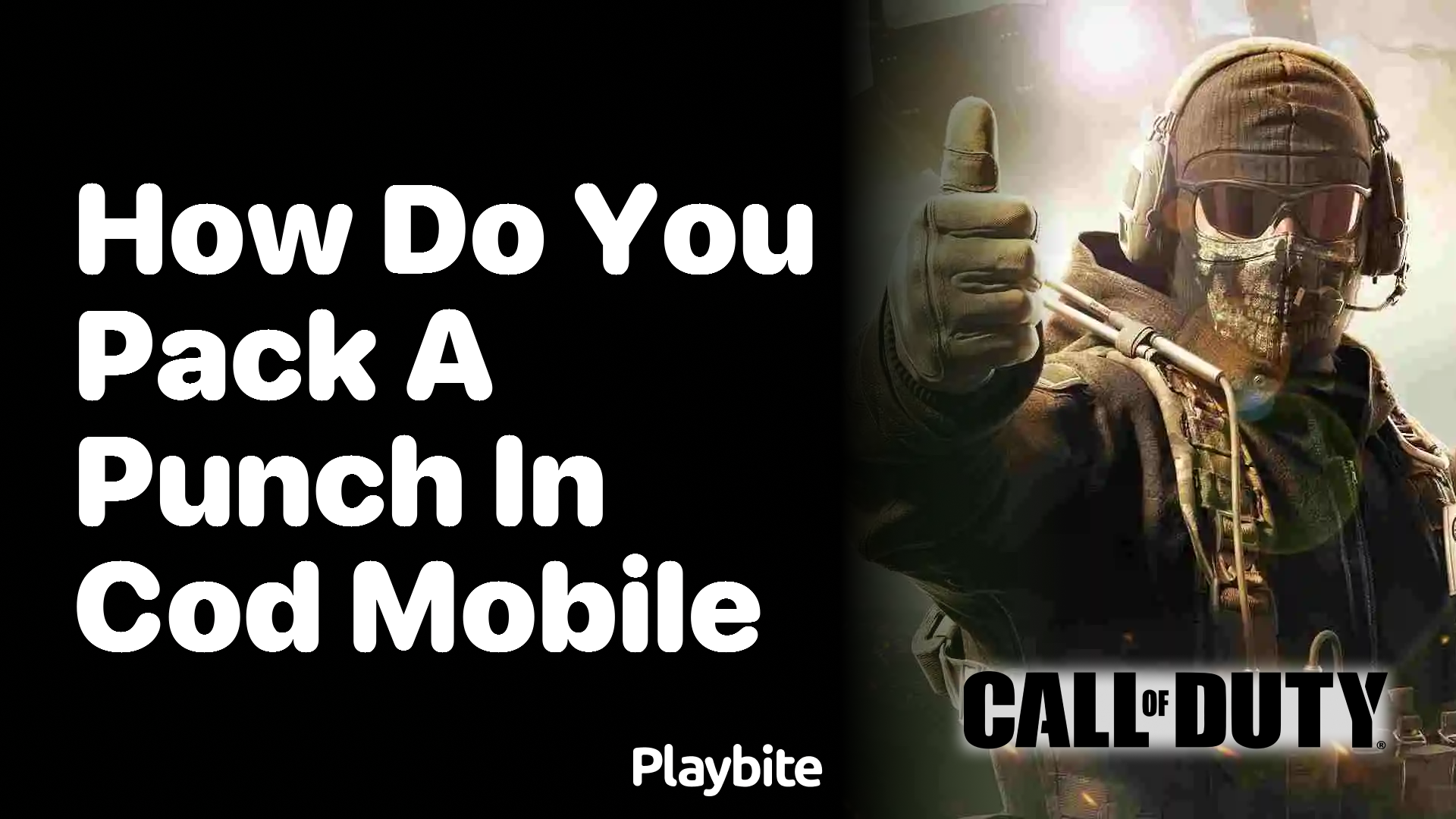 How Do You Pack a Punch in COD Mobile?