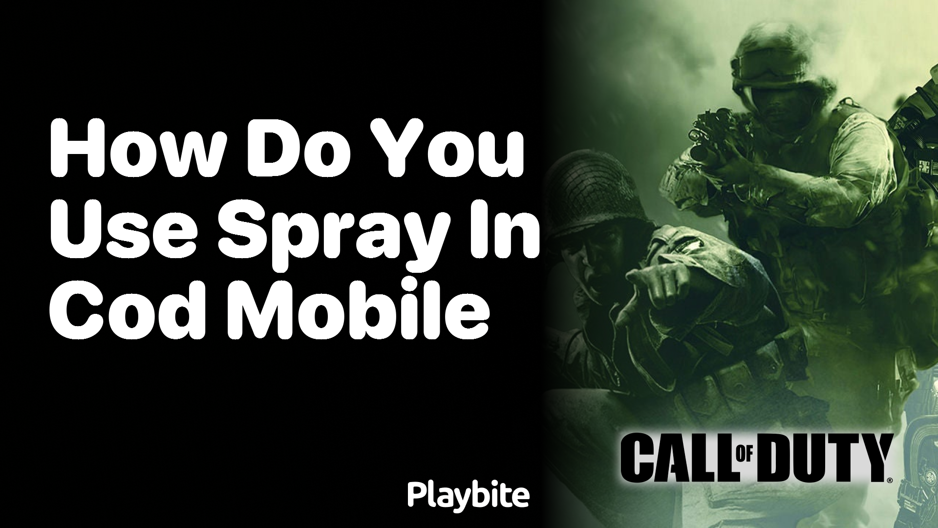 How Do You Use Spray in COD Mobile?