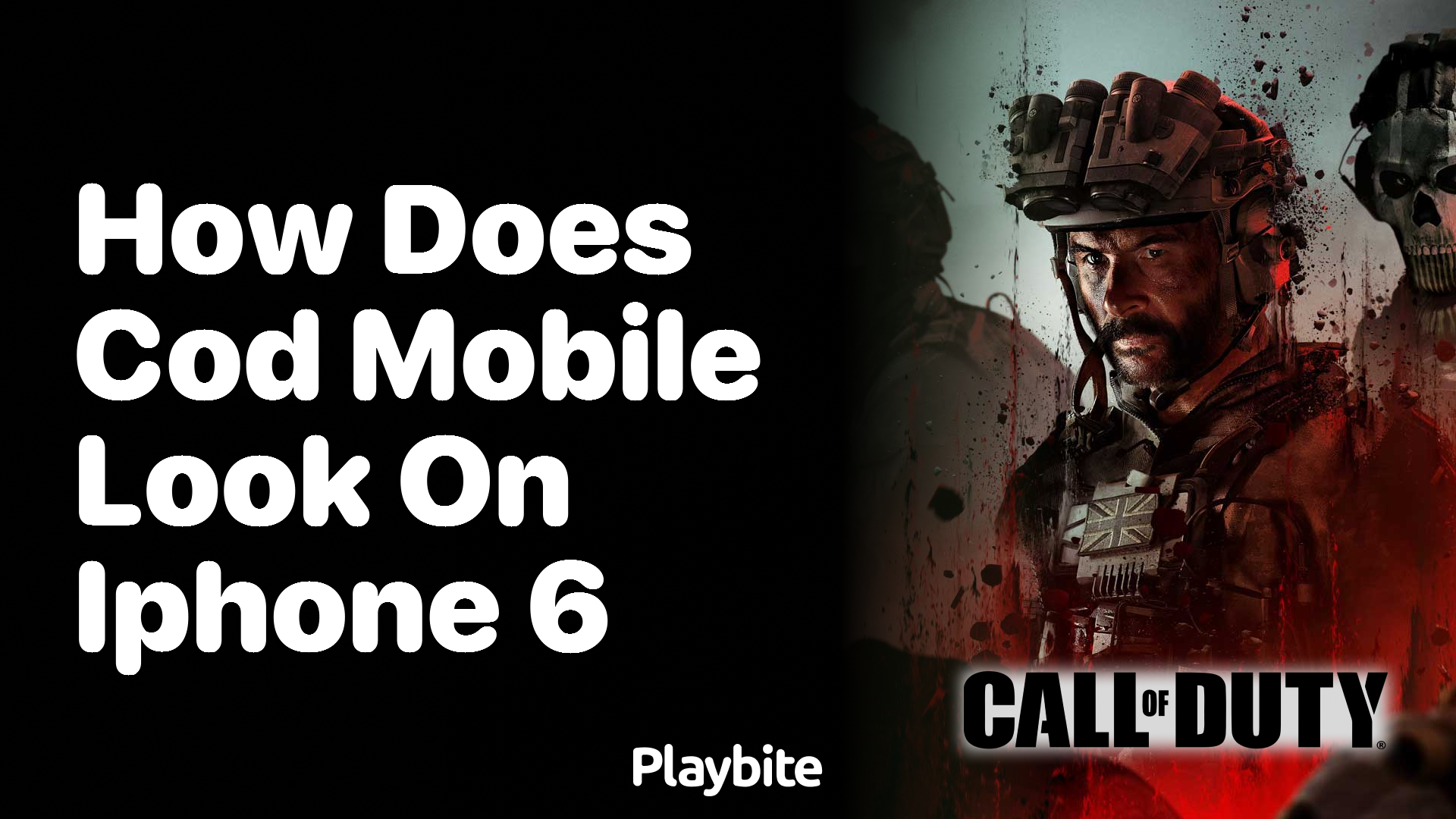 How Does COD Mobile Look on iPhone 6?