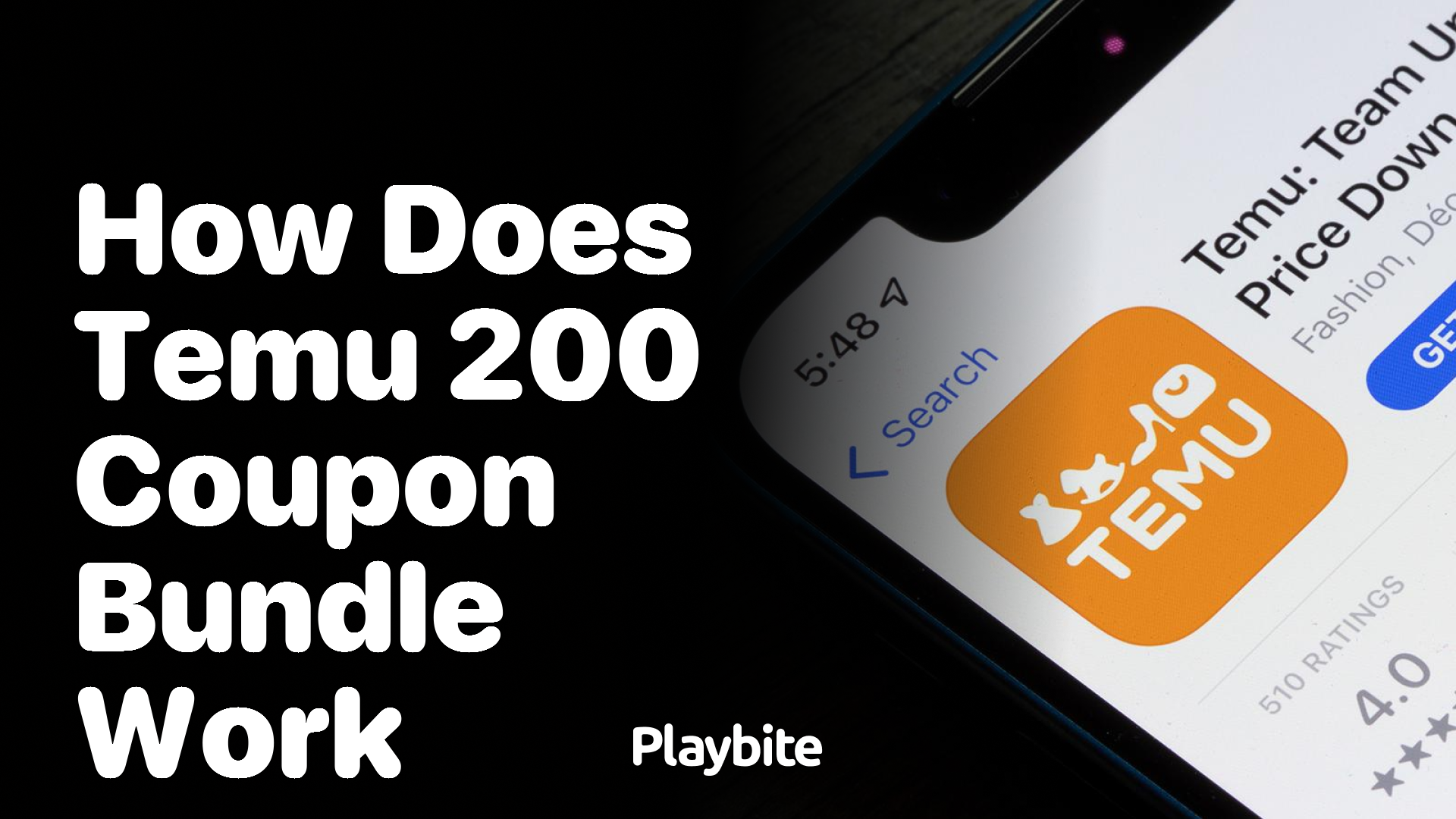 How Does the Temu 200 Coupon Bundle Work? Playbite