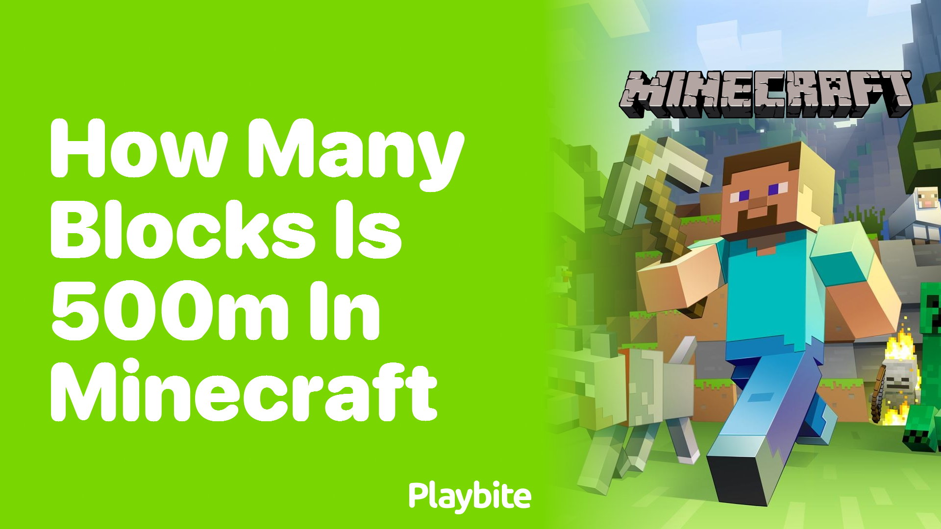 How many blocks is 500m in Minecraft?