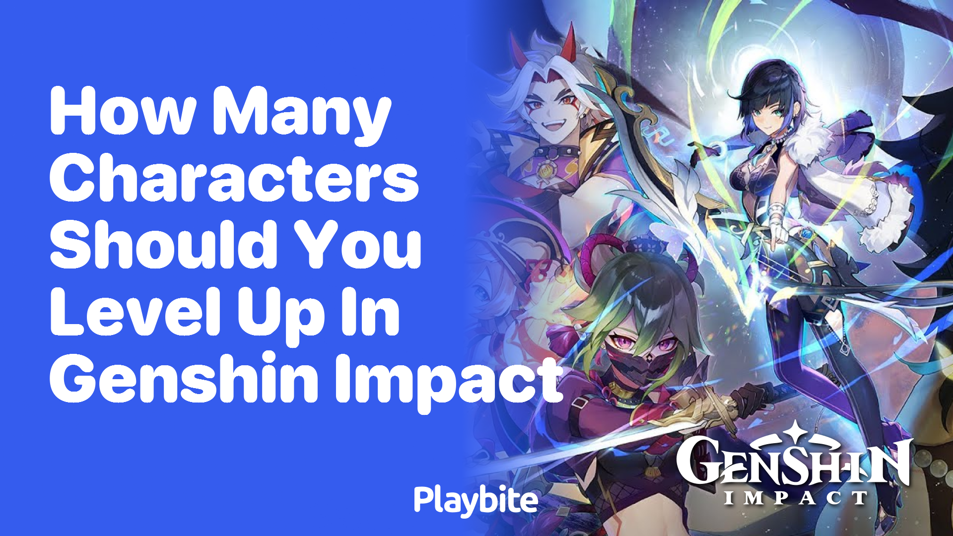 How Many Characters Should You Level Up in Genshin Impact?