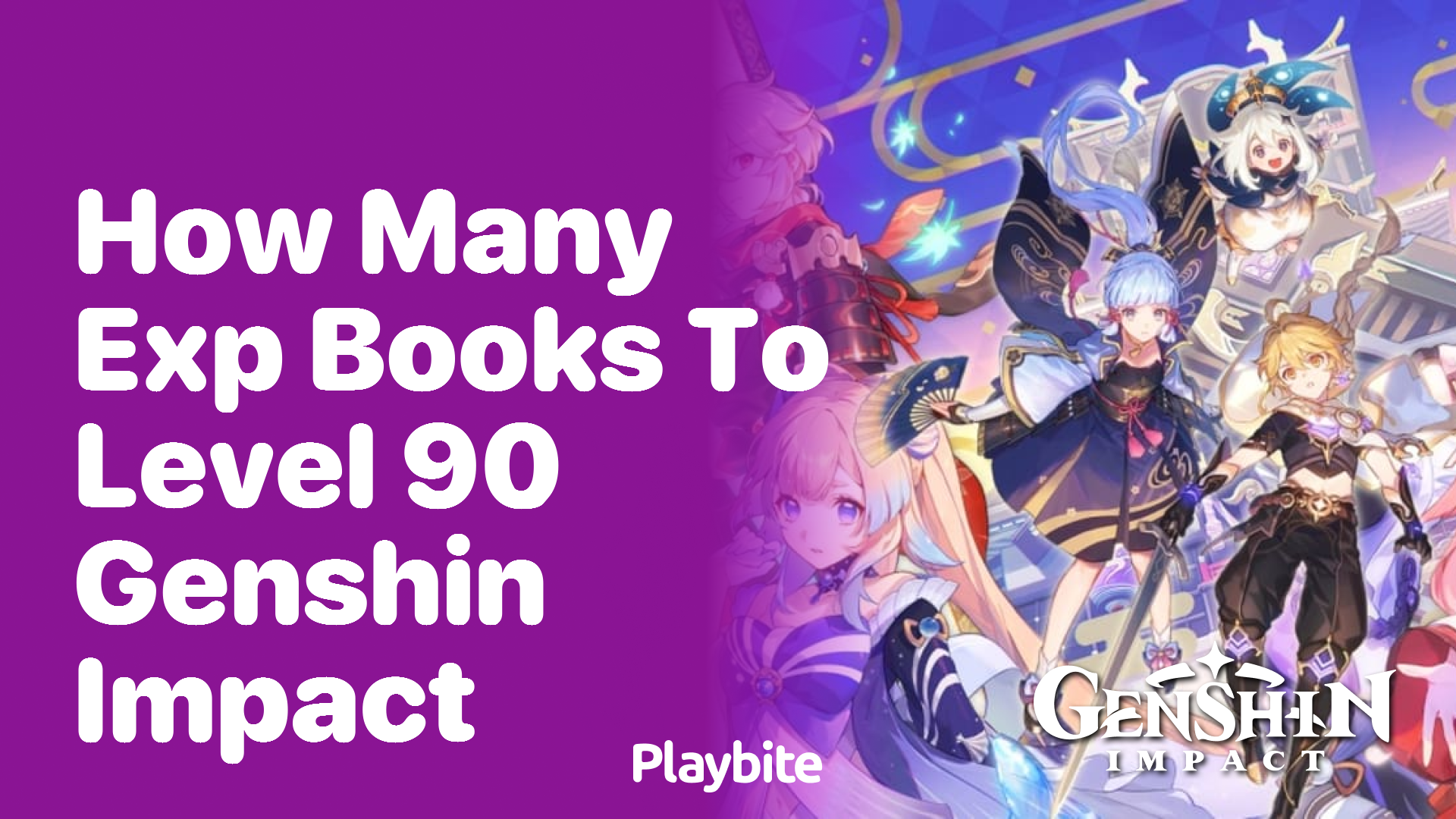 How Many EXP Books to Reach Level 90 in Genshin Impact?