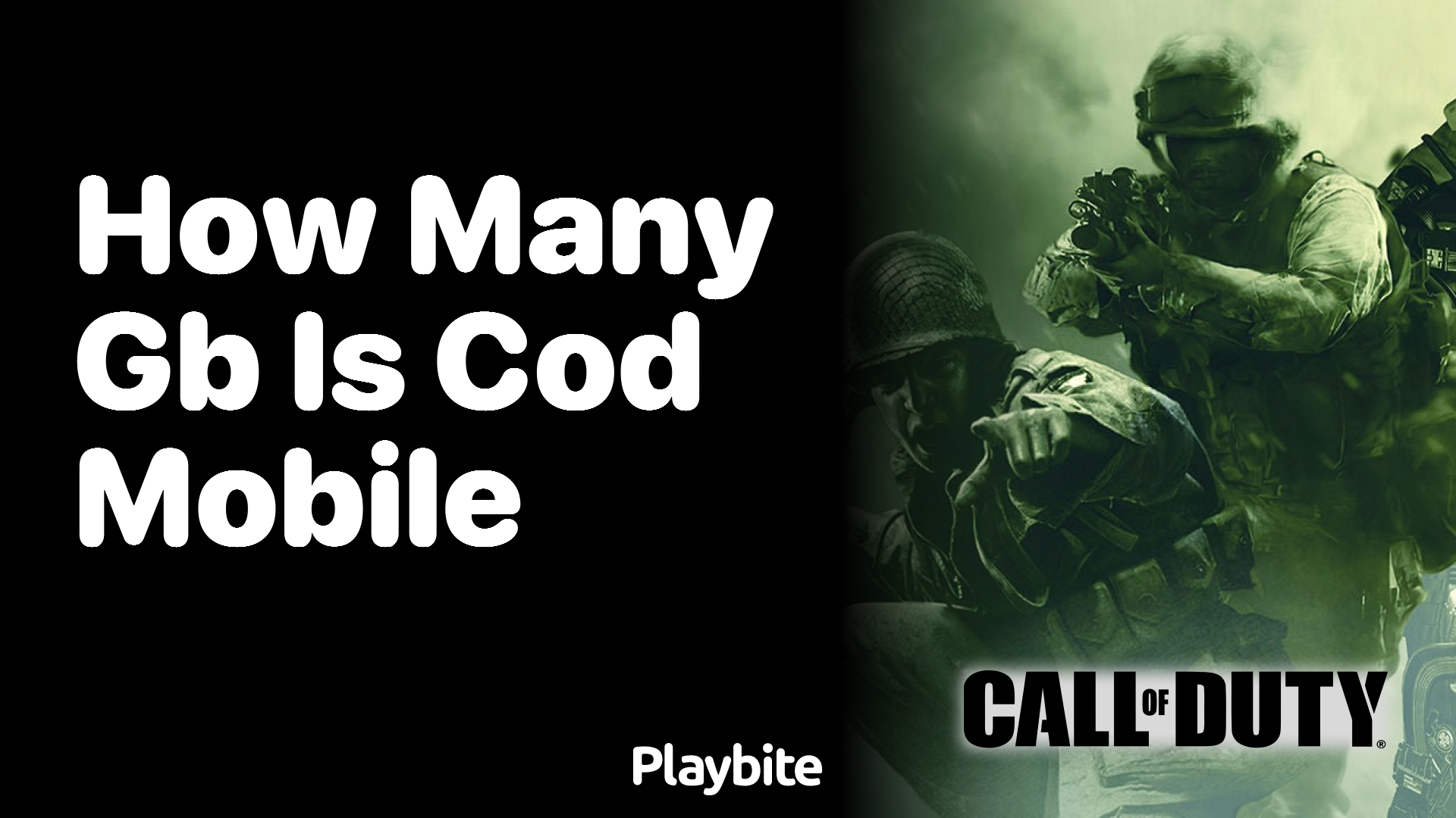 How Many GB Is COD Mobile?