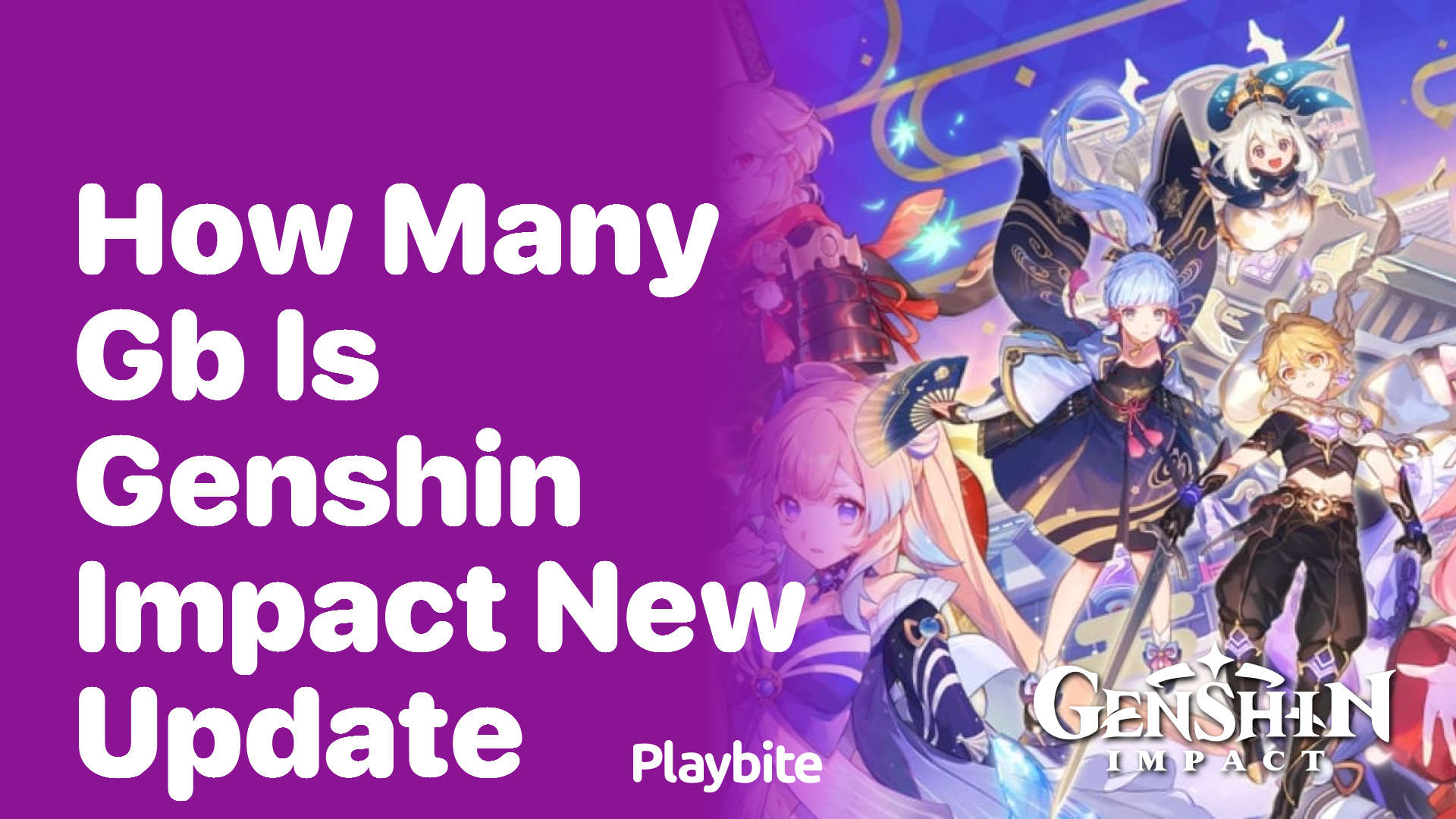 How Many GB is the Genshin Impact New Update?