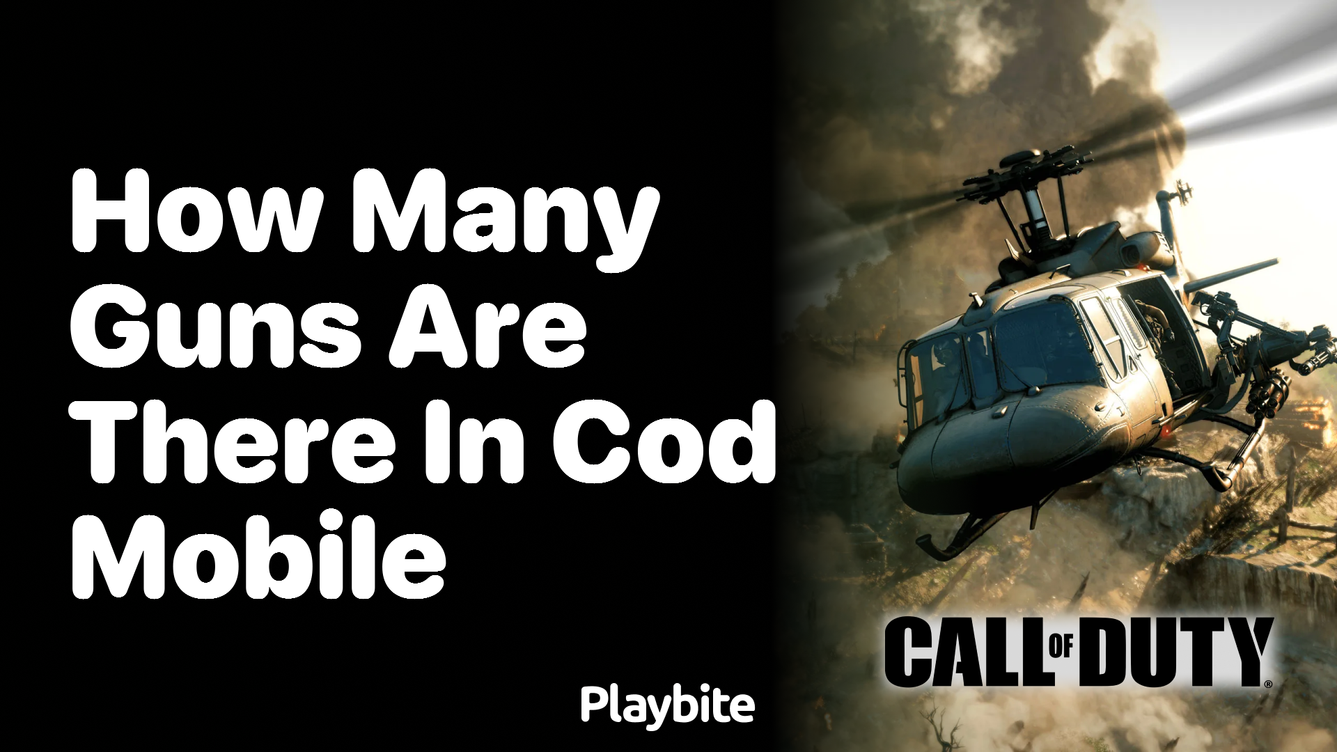 How Many Guns Are There in COD Mobile?