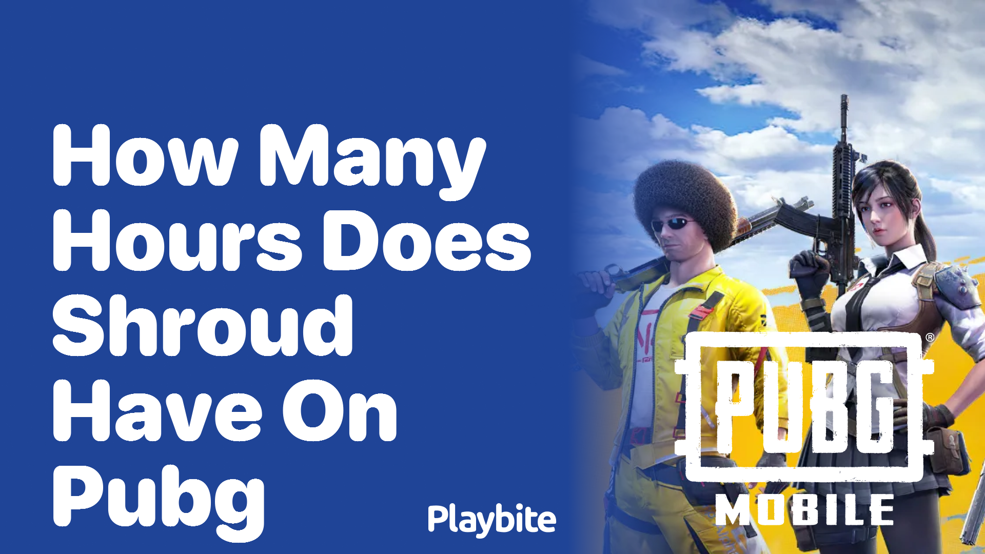 How Many Hours Does Shroud Have on PUBG?