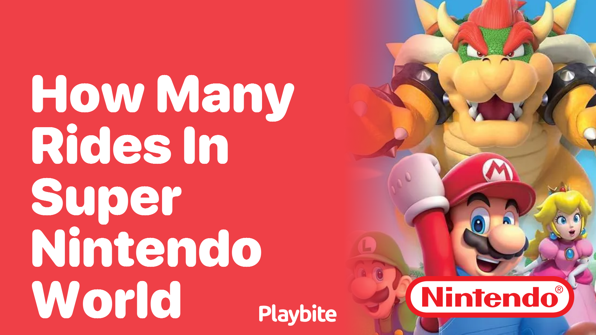 How Many Rides Are In Super Nintendo World?