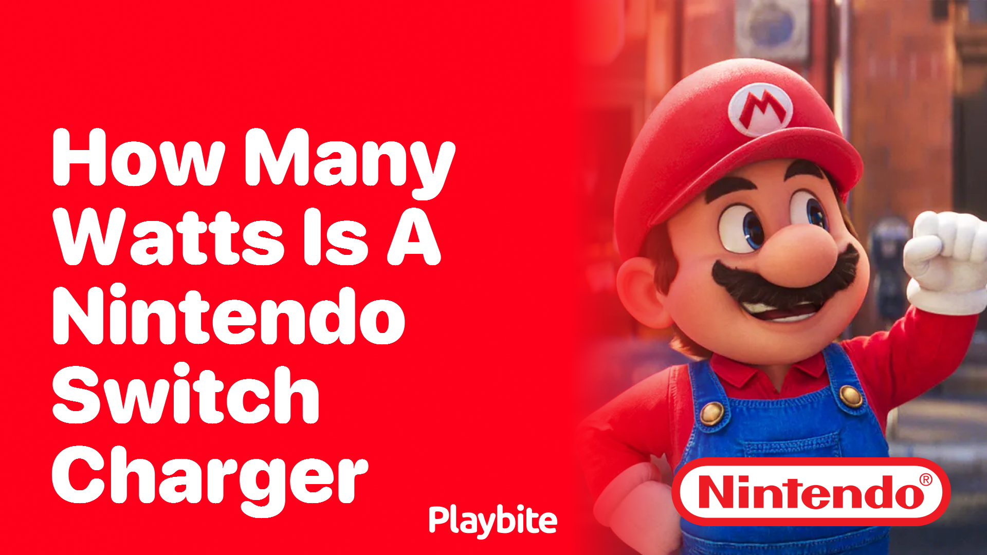 How Many Watts Is a Nintendo Switch Charger? Playbite