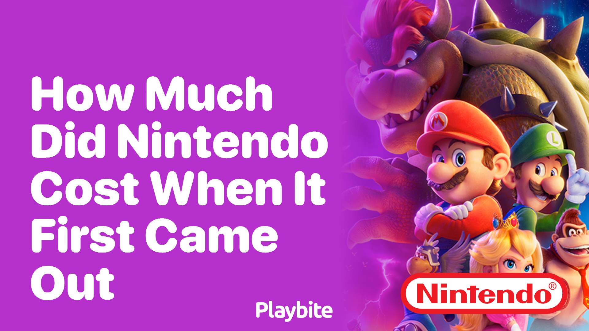 How Much Did Nintendo Cost When It First Came Out?