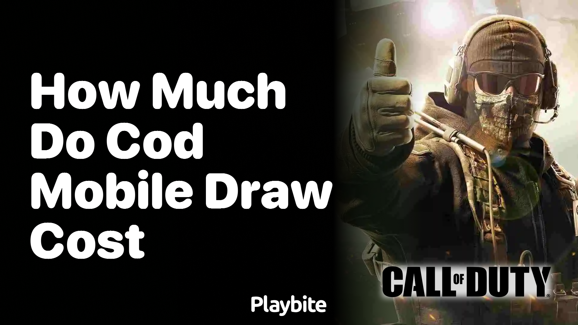 How Much Do COD Mobile Draw Costs?