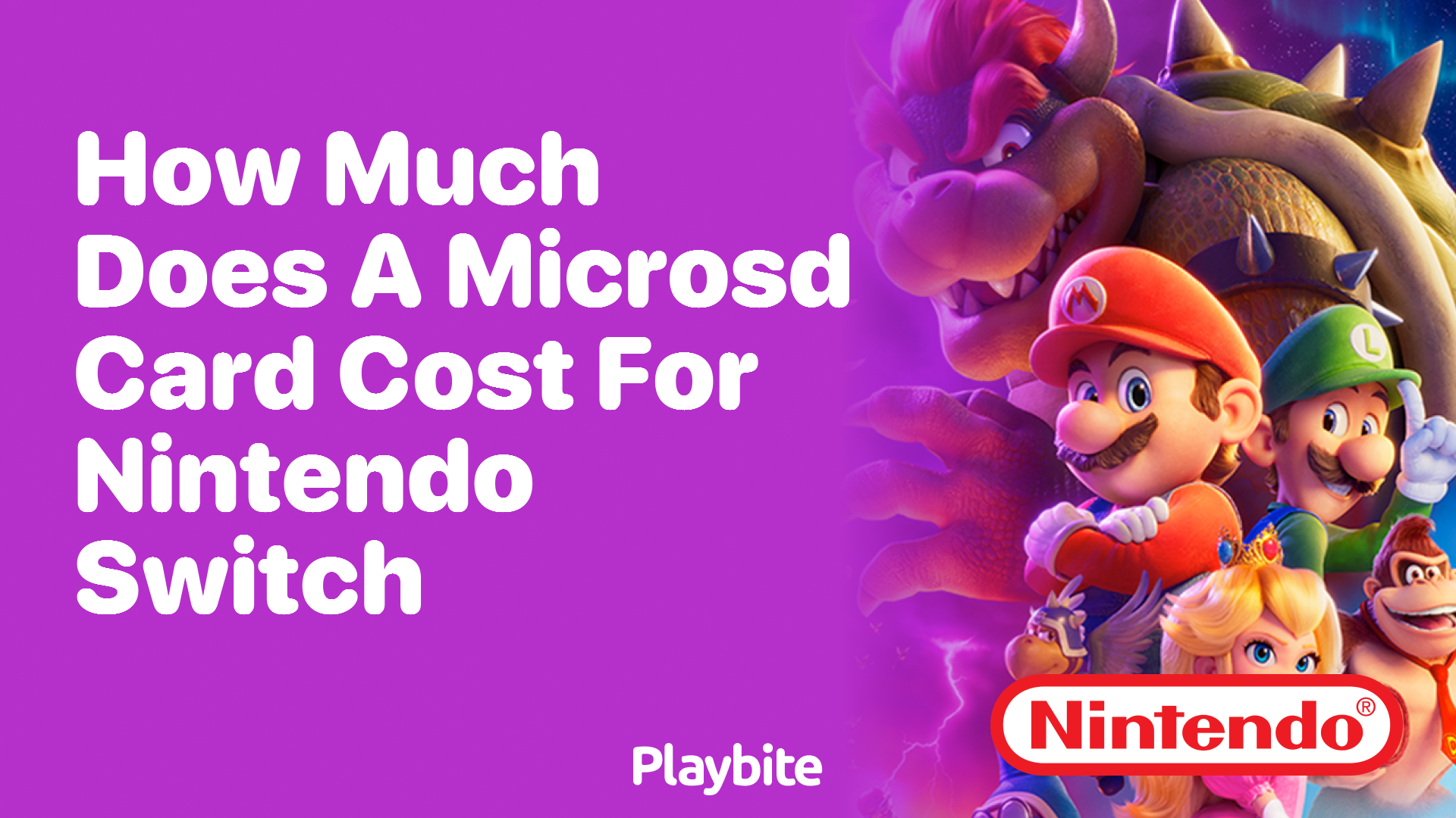 How Much Does a MicroSD Card Cost for Nintendo Switch?