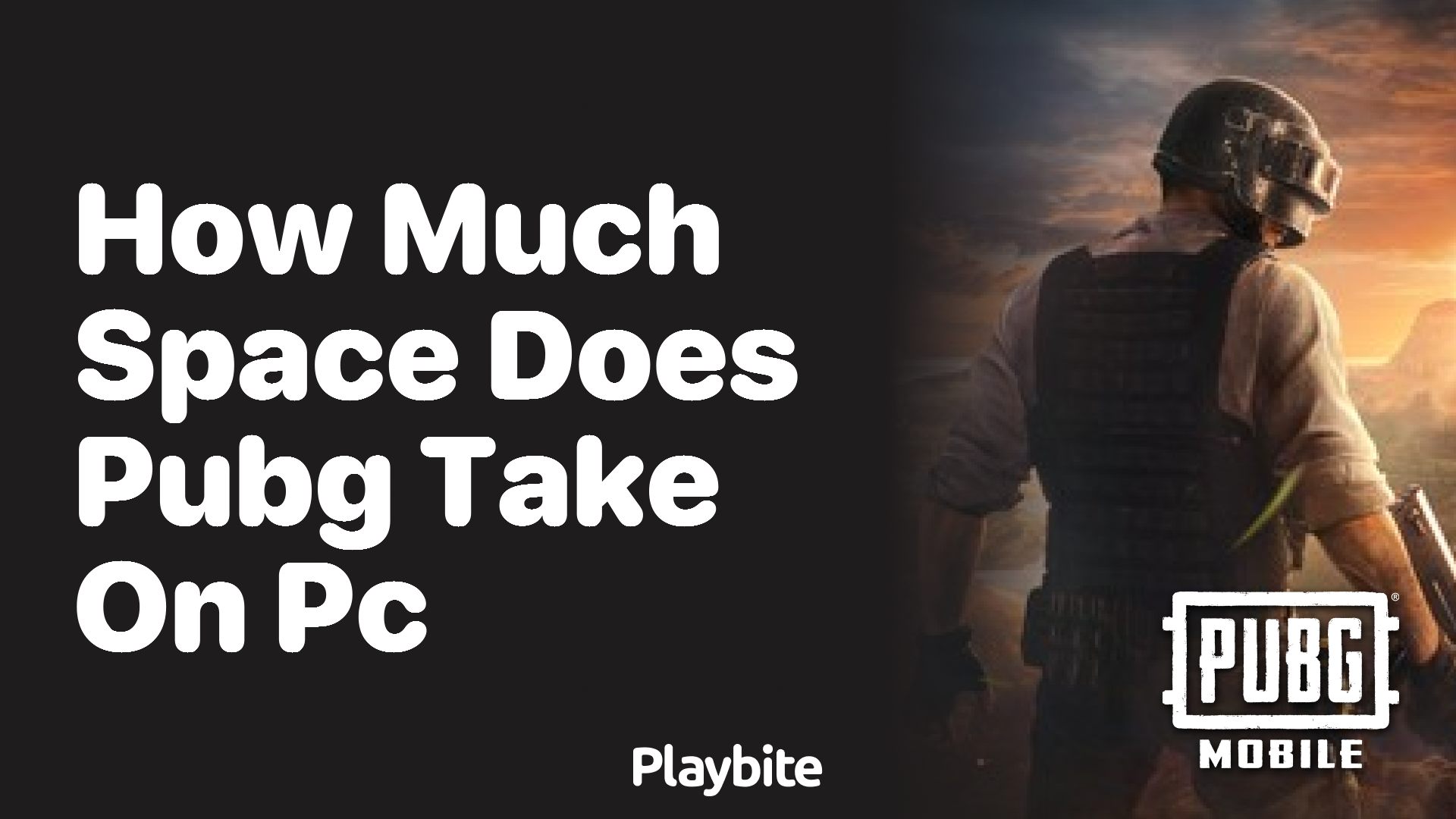 How Much Space Does PUBG Take on PC?