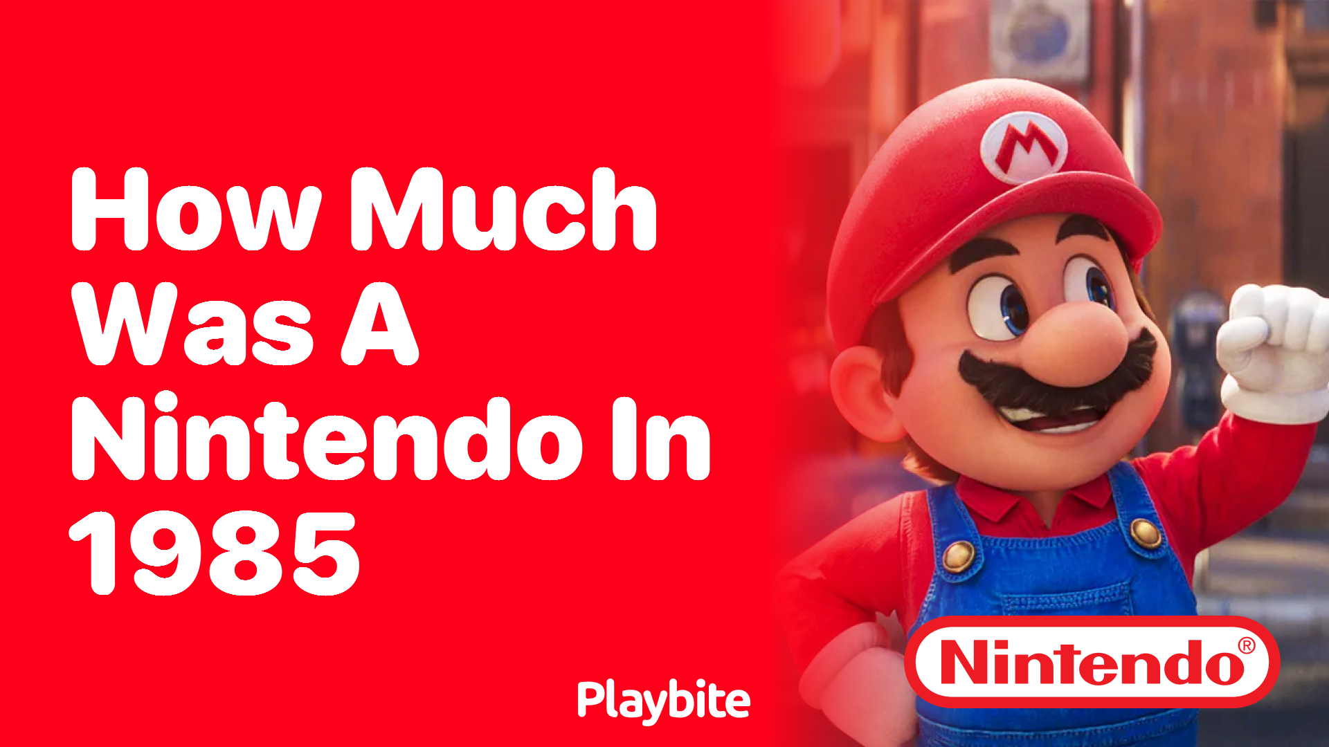 How Much Did a Nintendo Cost in 1985?