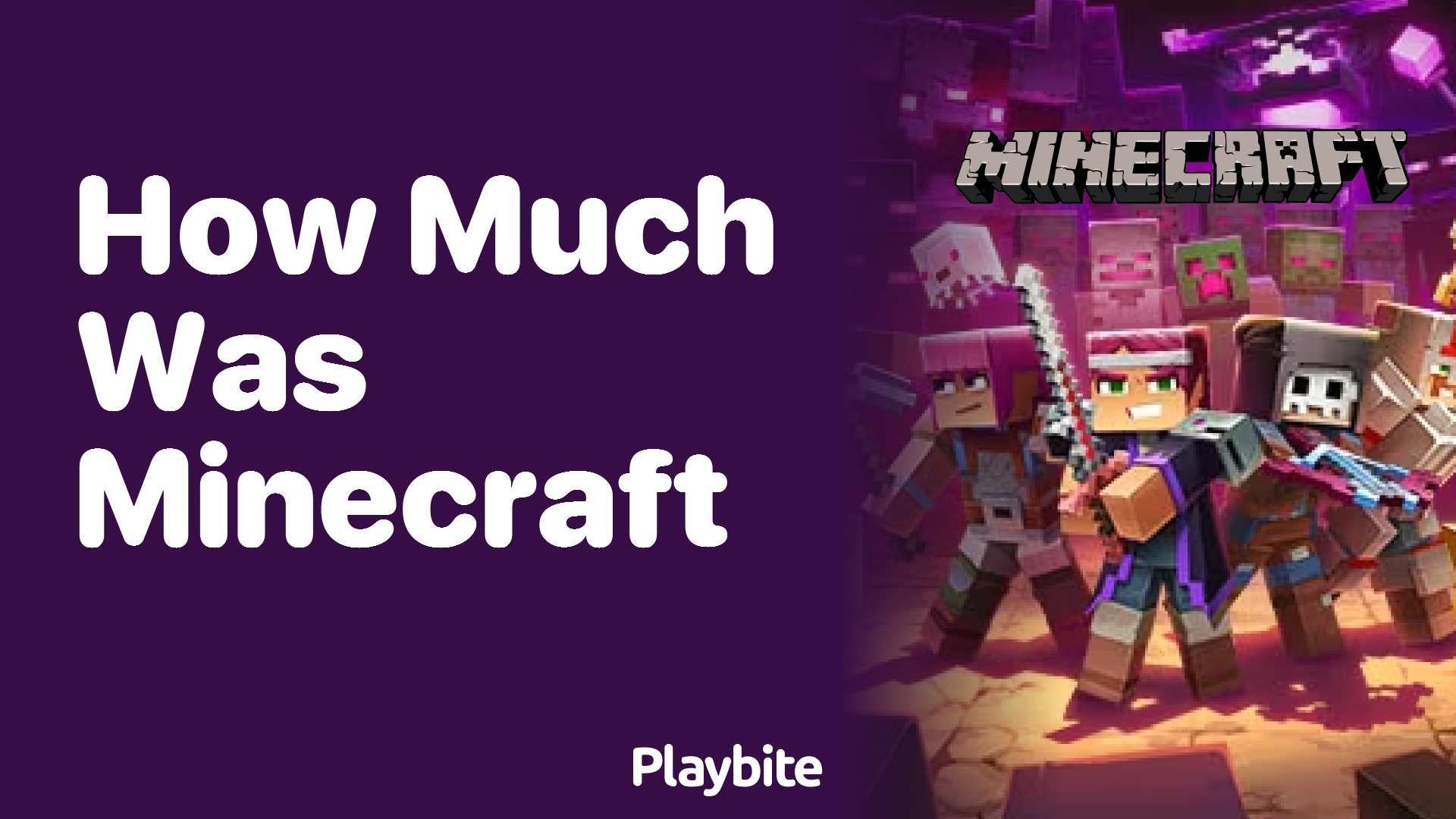 How Much Was Minecraft?