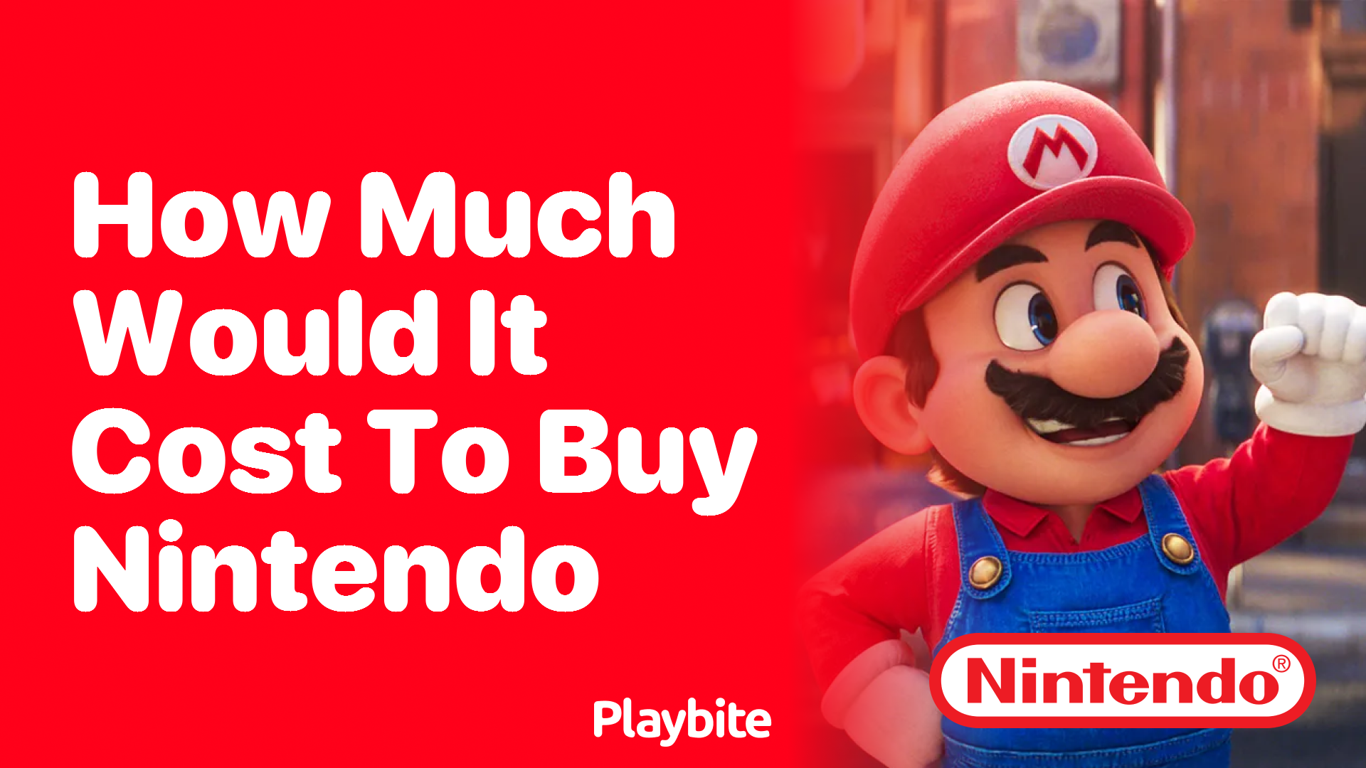 How Much Would It Cost to Buy Nintendo?
