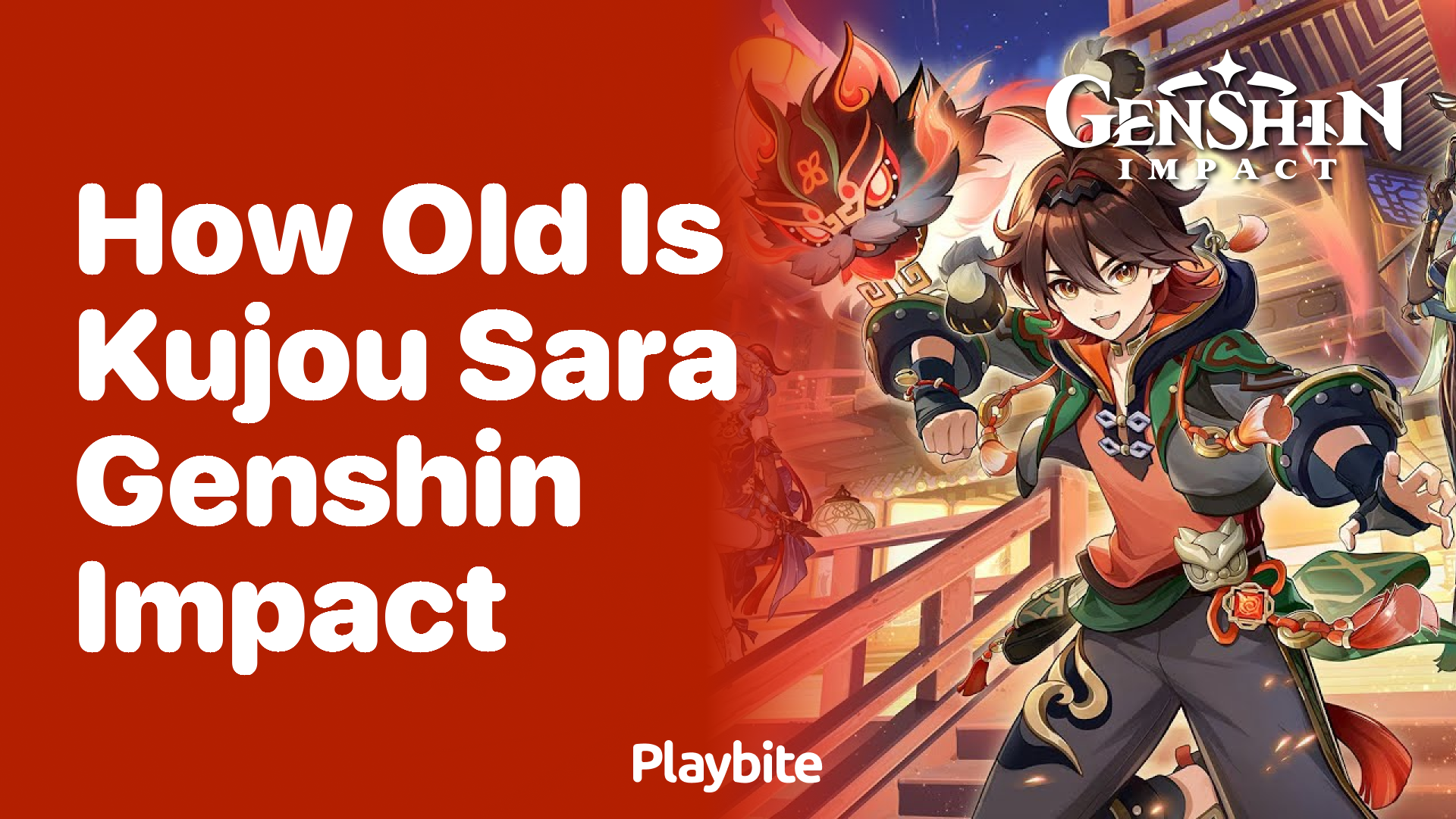 How Old Is Kujou Sara in Genshin Impact?