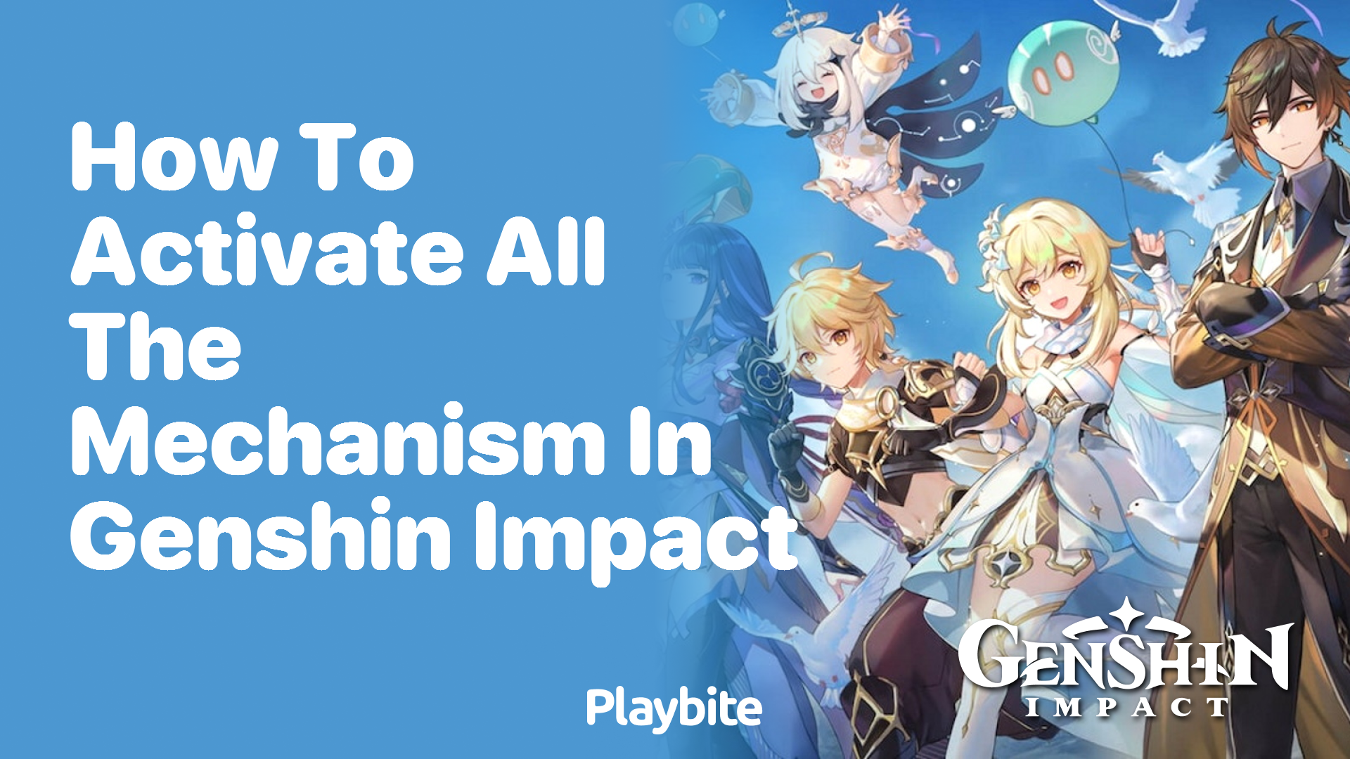 How to Activate All the Mechanisms in Genshin Impact
