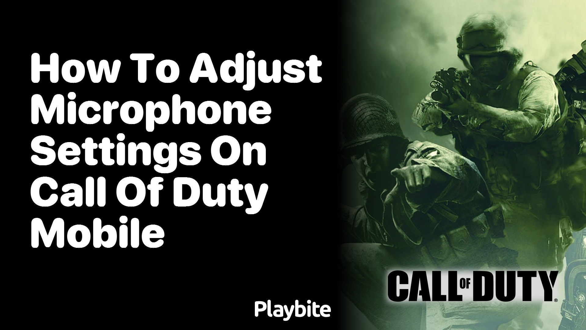 How to Adjust Microphone Settings on Call of Duty Mobile