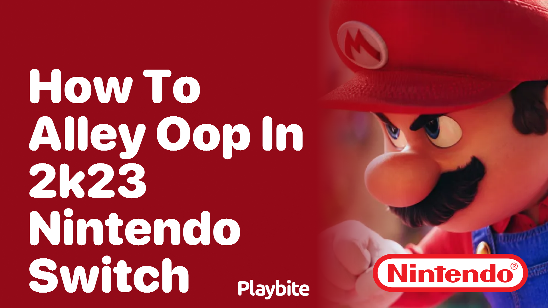 How to Alley Oop in 2K23 on Nintendo Switch