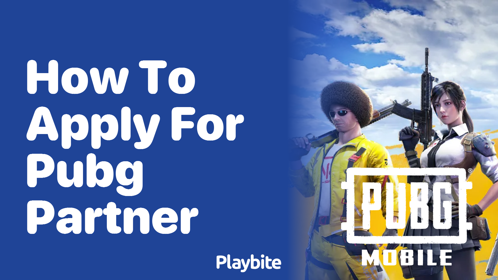 How to Apply for a PUBG Partner