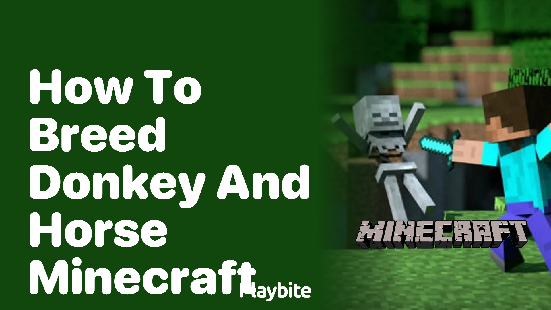 How to Breed a Donkey and Horse in Minecraft Playbite