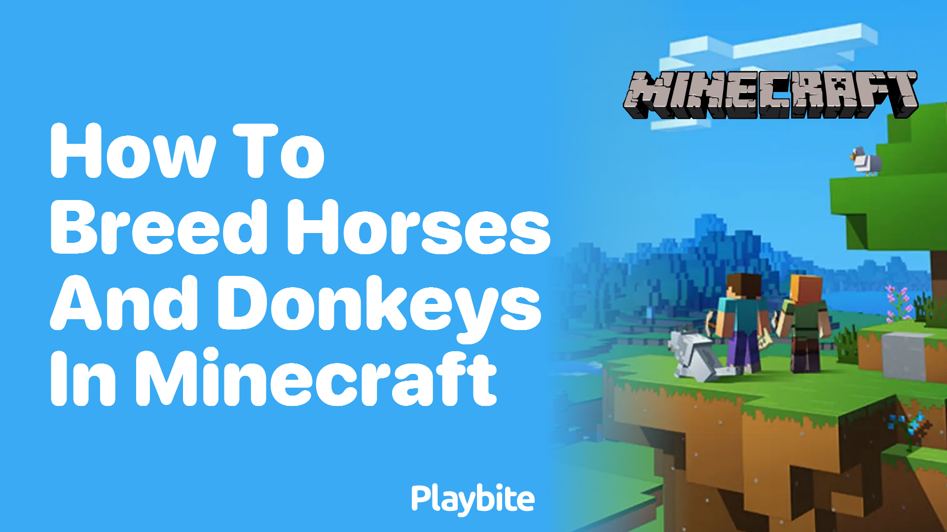 How to Breed Horses and Donkeys in Minecraft Playbite