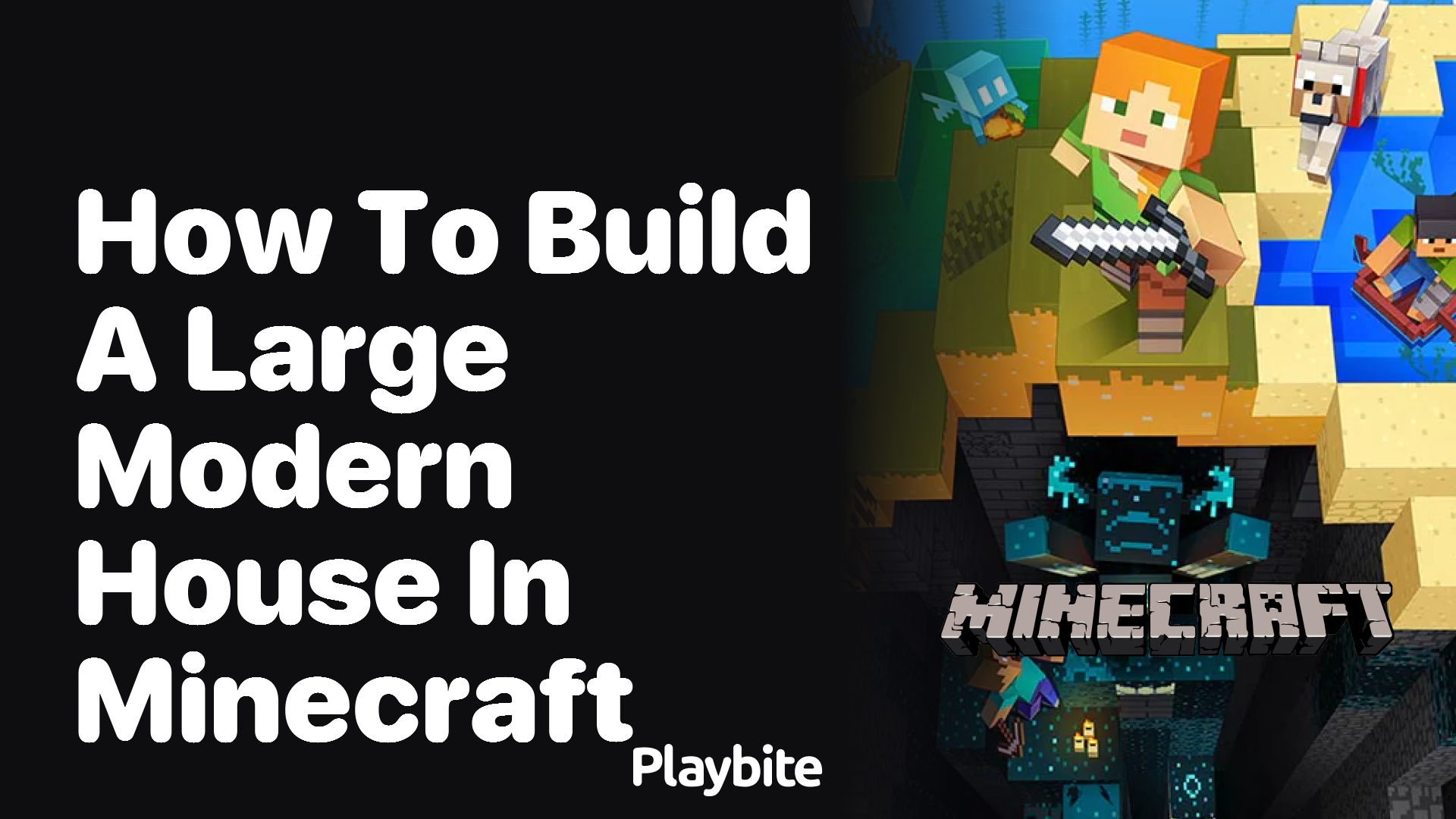 How to Build a Large Modern House in Minecraft