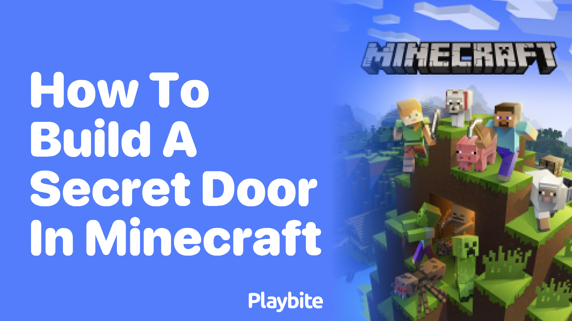 How to Build a Secret Door in Minecraft Playbite