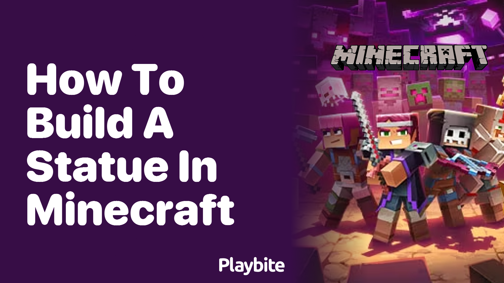 How to Build a Statue in Minecraft