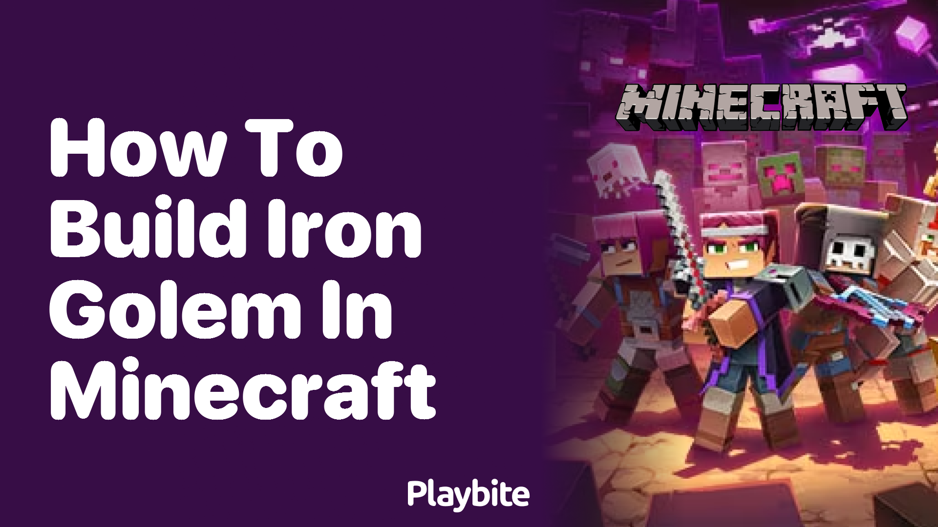 How to Build an Iron Golem in Minecraft