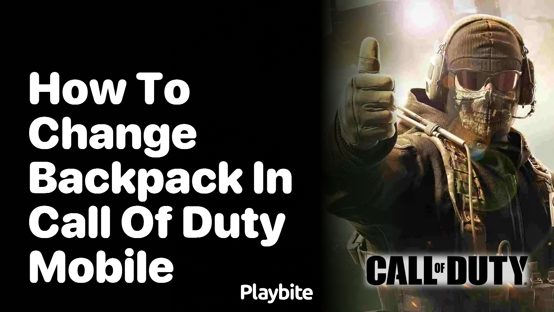 How to Change Your Backpack in Call of Duty Mobile Playbite
