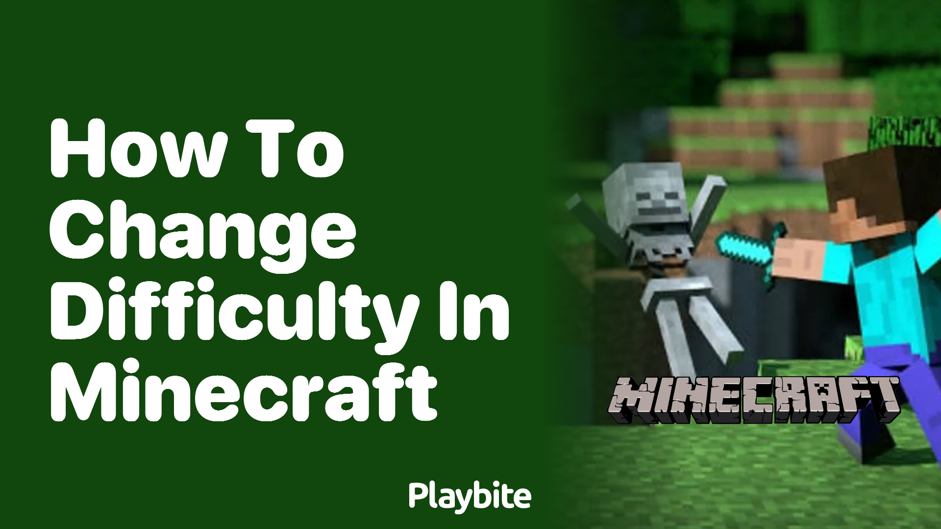 How to Change Difficulty in Minecraft - Playbite