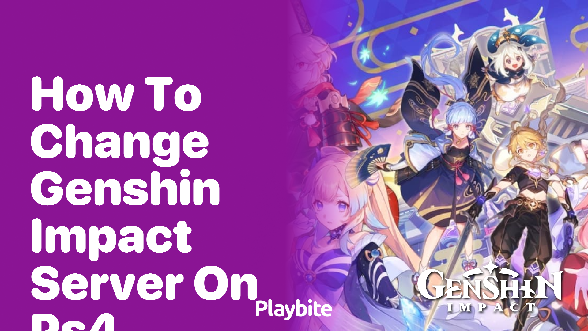 How to Change Your Genshin Impact Server on PS4