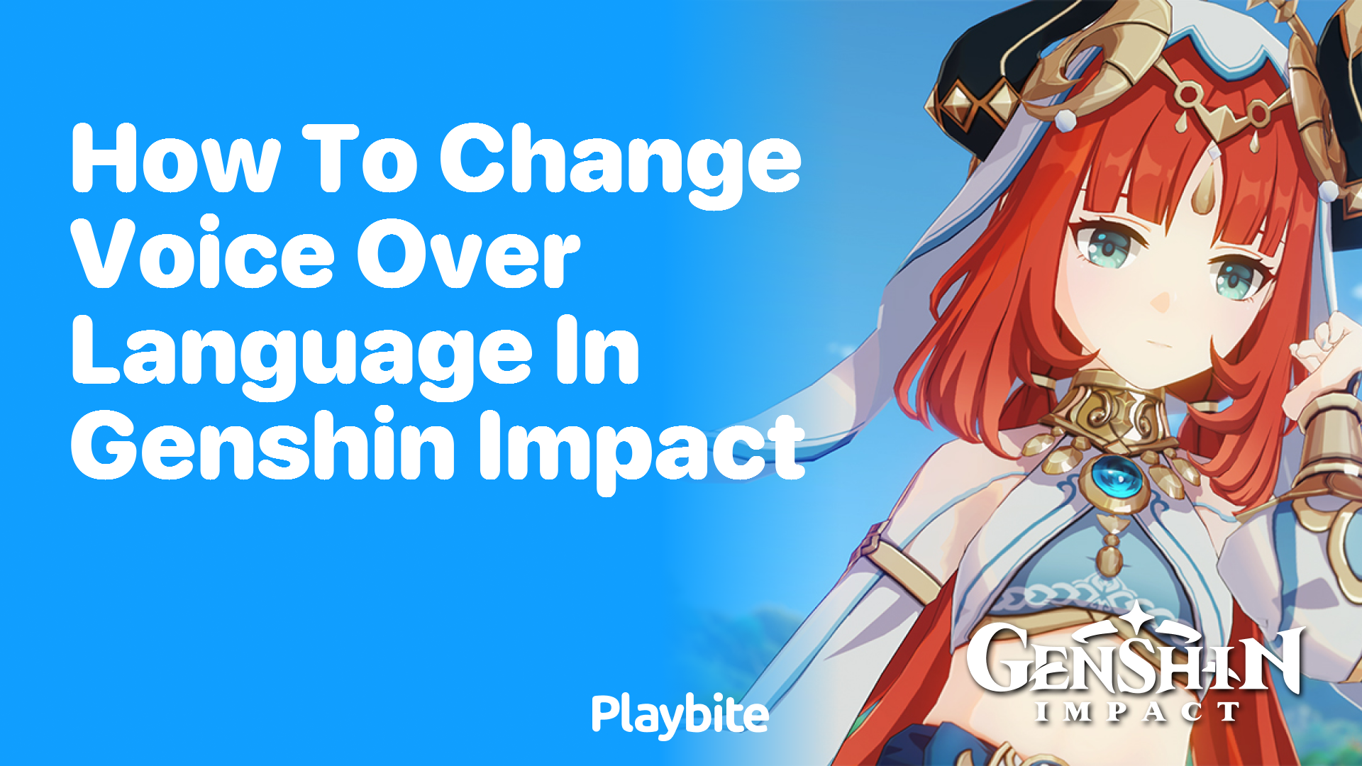 How to Change Voice Over Language in Genshin Impact