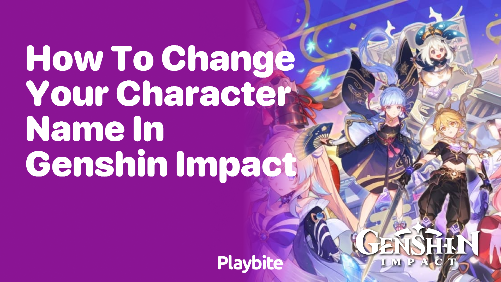 How to Change Your Character Name in Genshin Impact