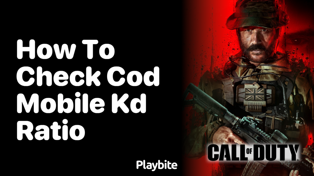How to Check Your COD Mobile KD Ratio - Playbite