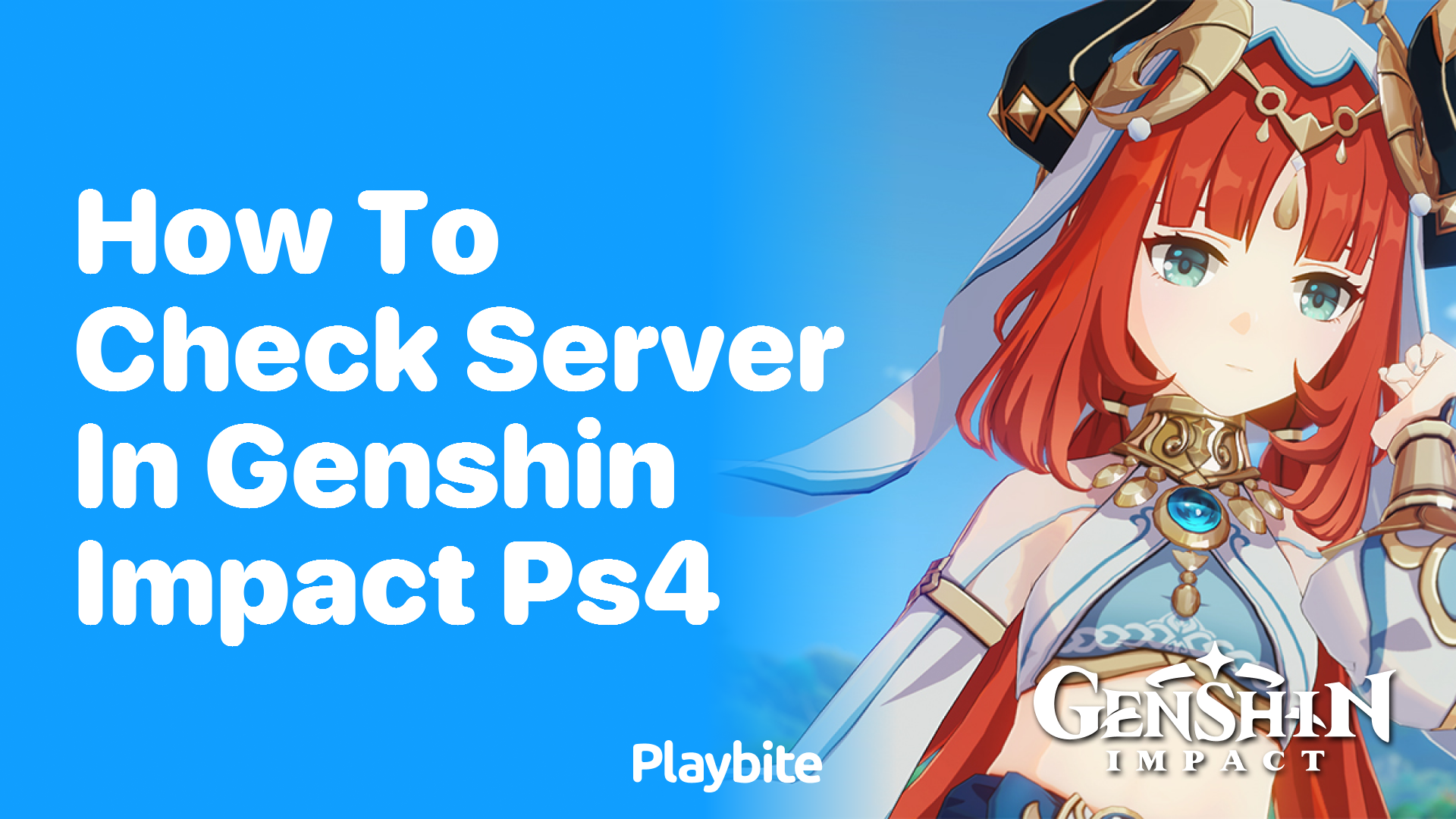 How to Check Your Server in Genshin Impact on PS4