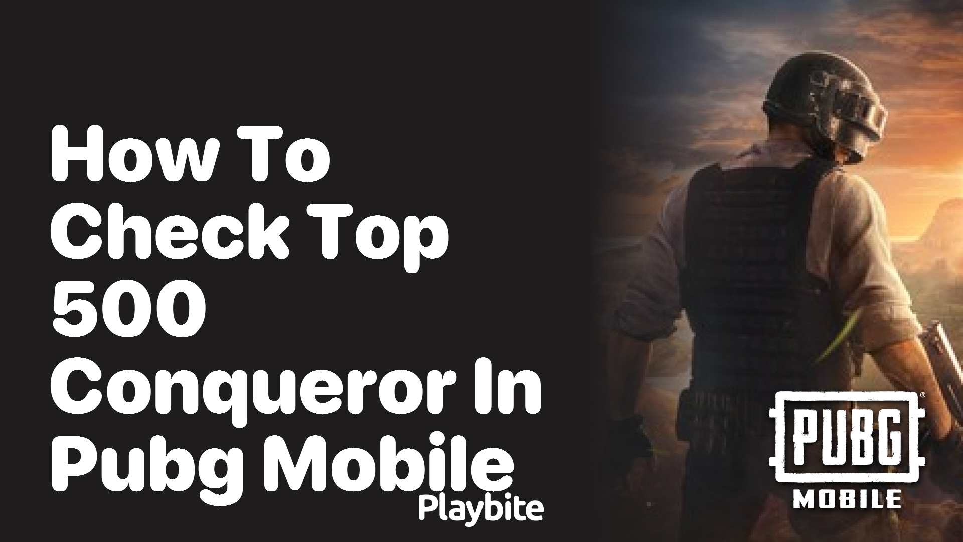 How to Check the Top 500 Conqueror Rankings in PUBG Mobile