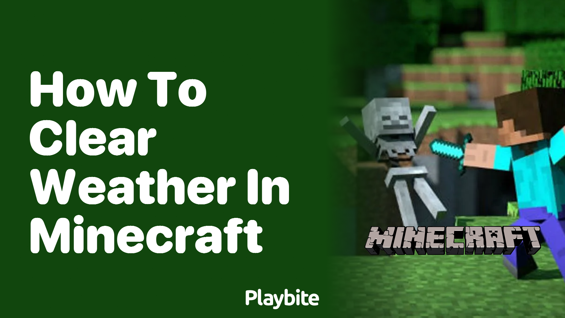 How to Clear Weather in Minecraft: A Quick Guide