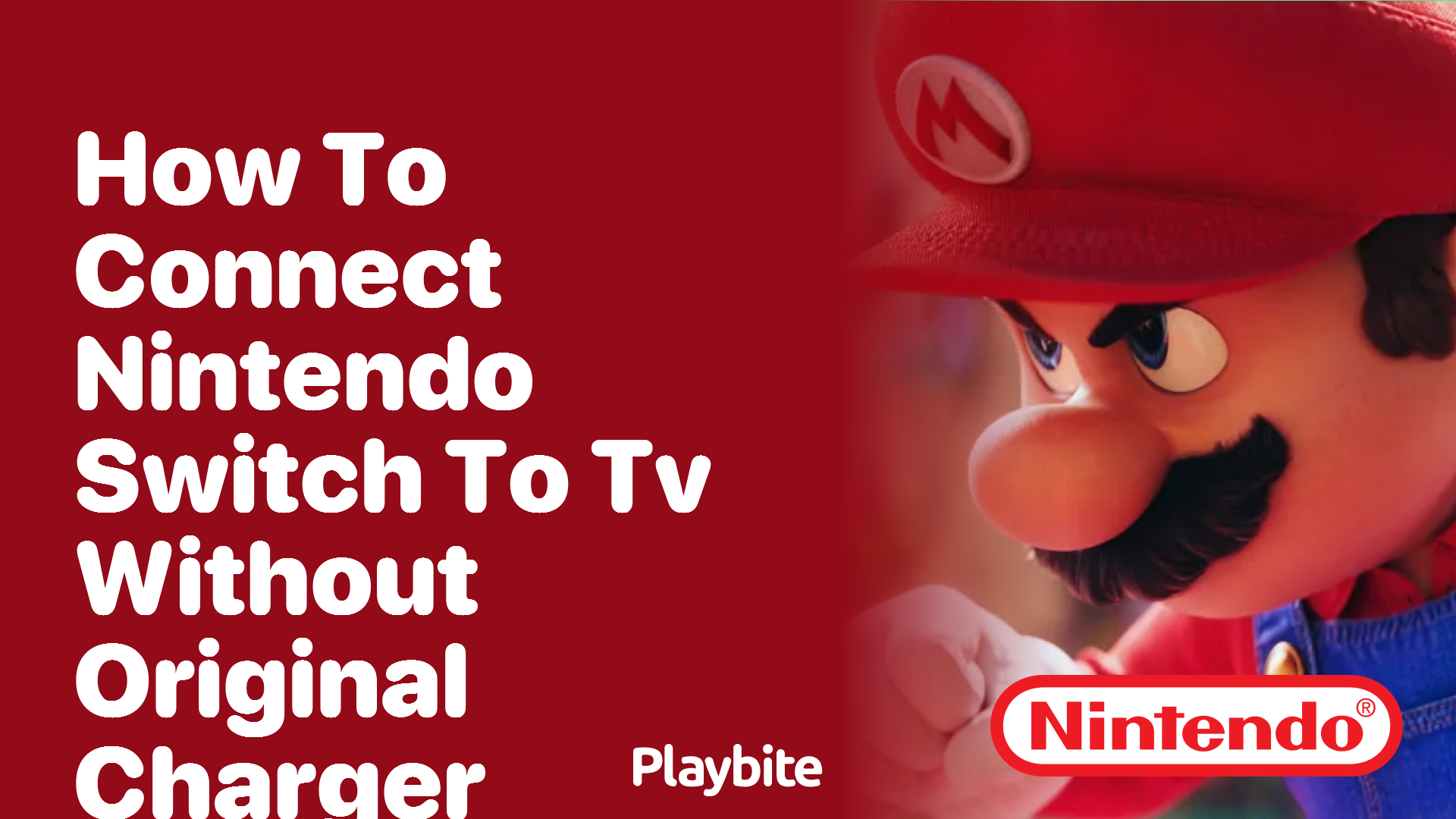 How to Connect Nintendo Switch to TV Without the Original Charger