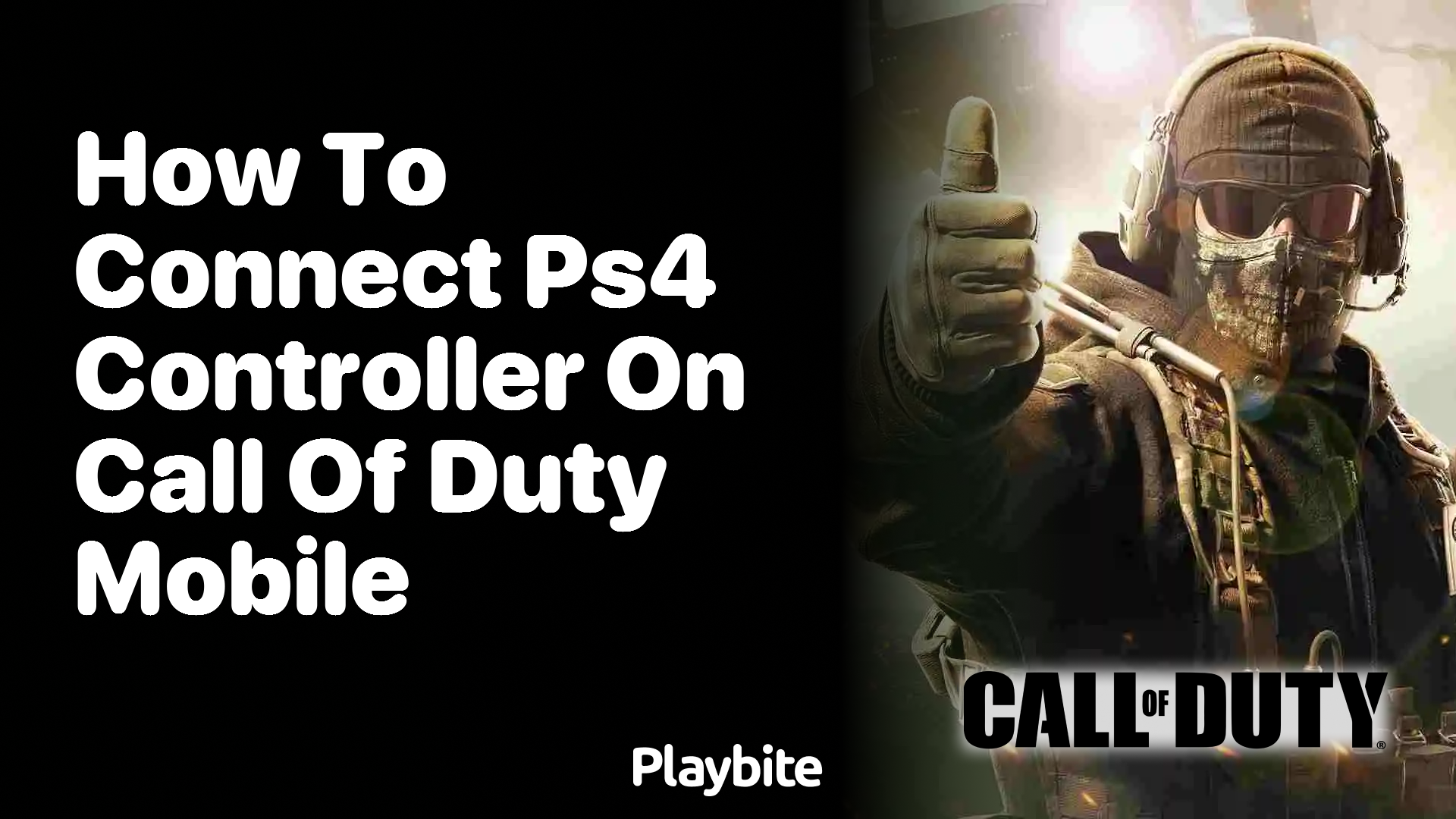 How to Connect a PS4 Controller on Call of Duty Mobile