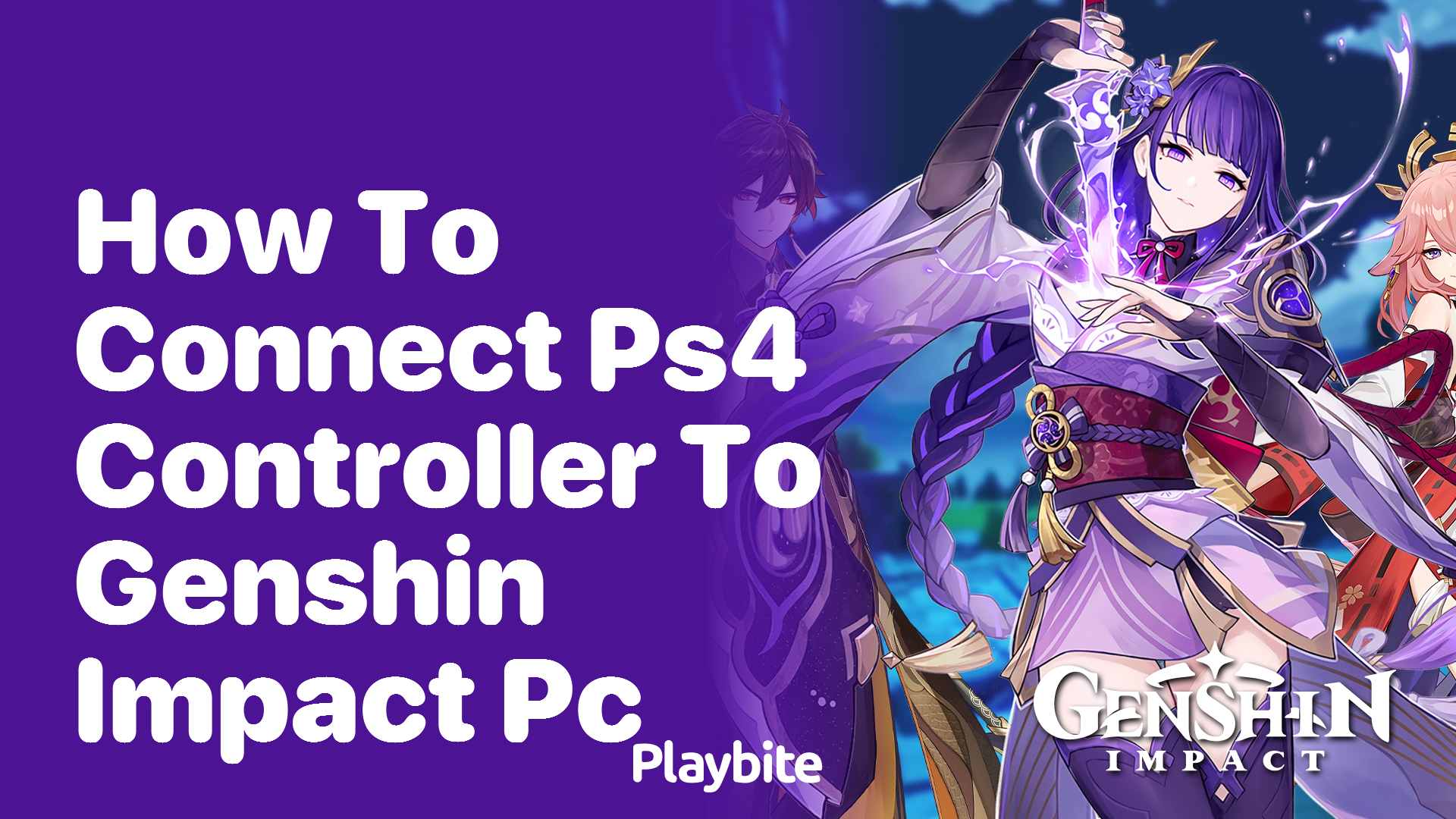 How to Connect a PS4 Controller to Genshin Impact on PC