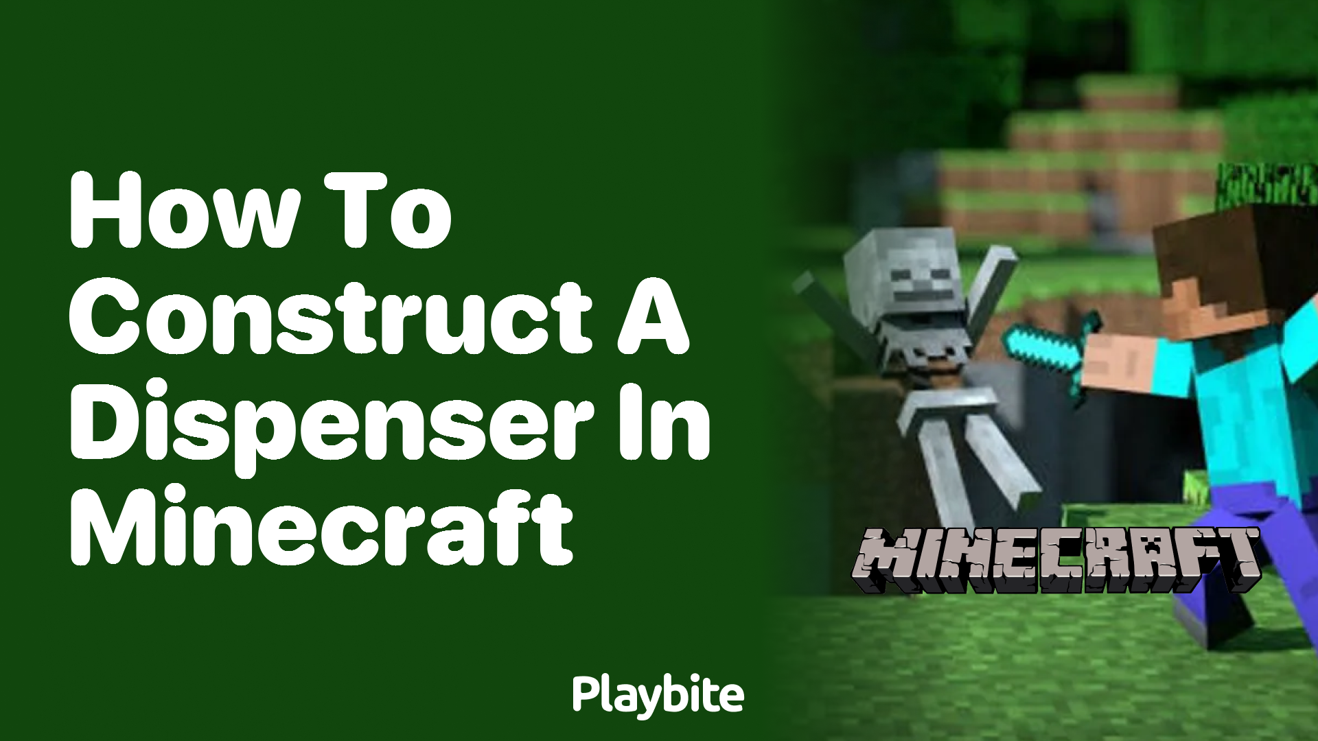 How to Construct a Dispenser in Minecraft Playbite