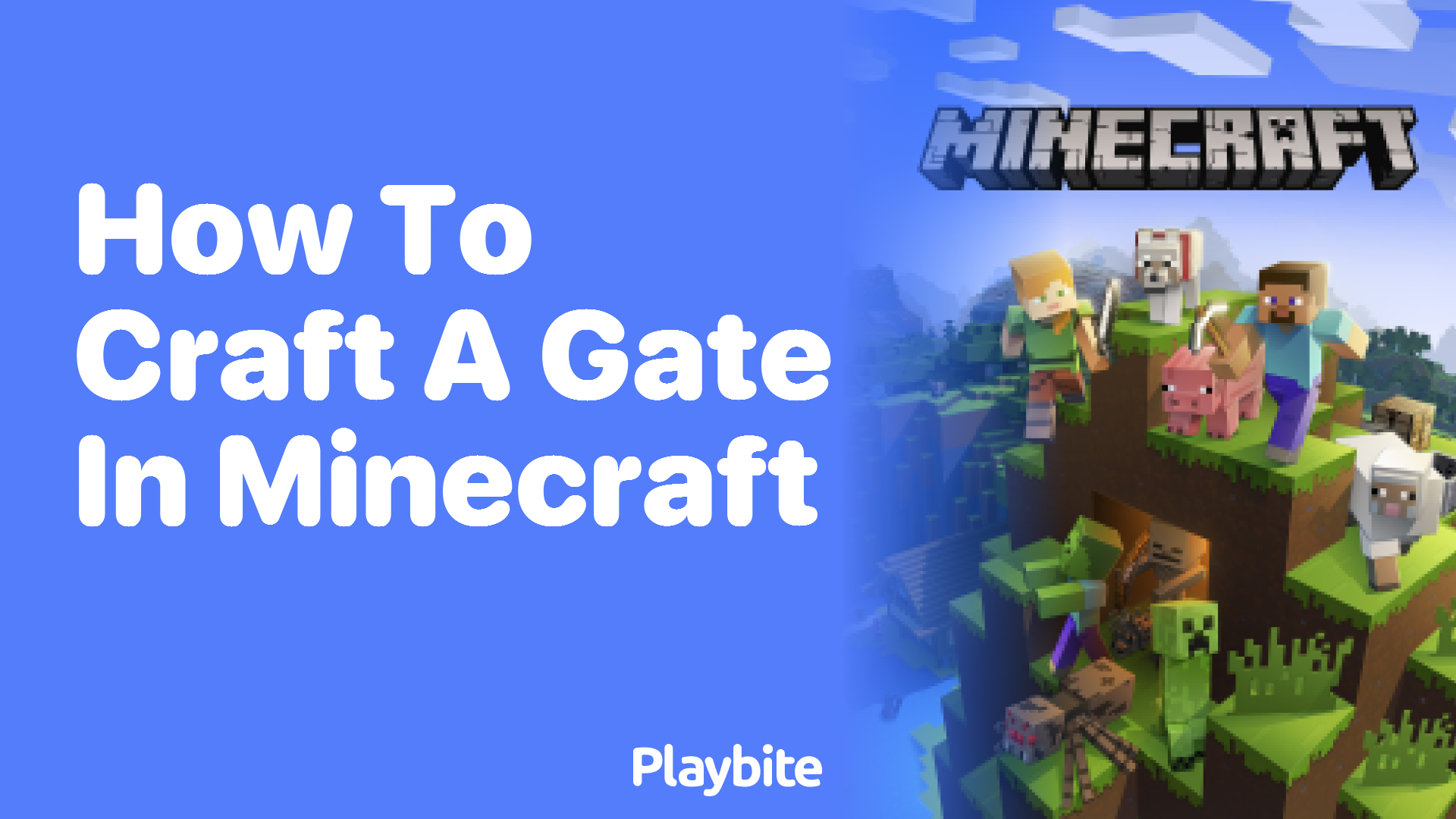 How to Craft a Gate in Minecraft
